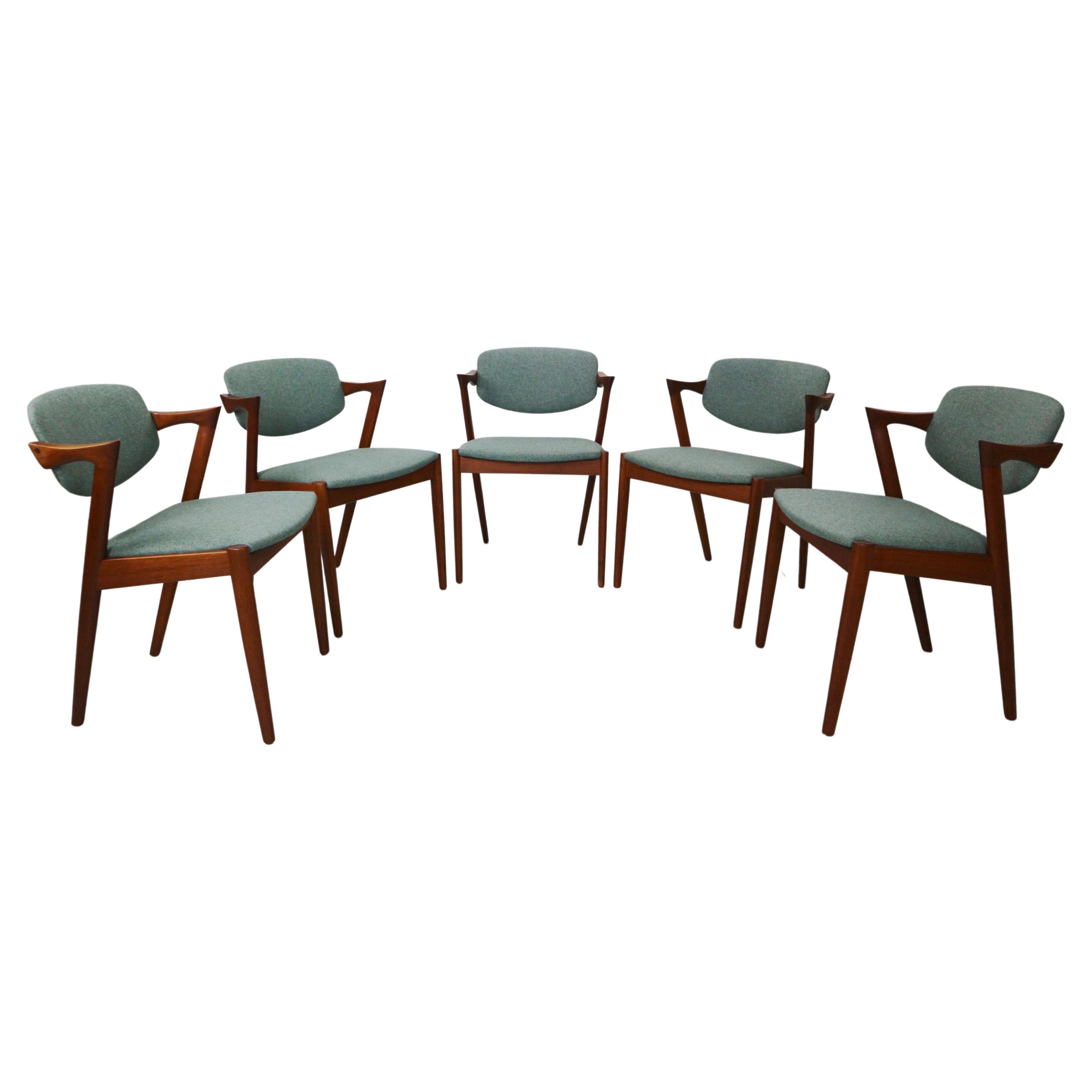 Kai Kristiansen ste of 5 dining chairs