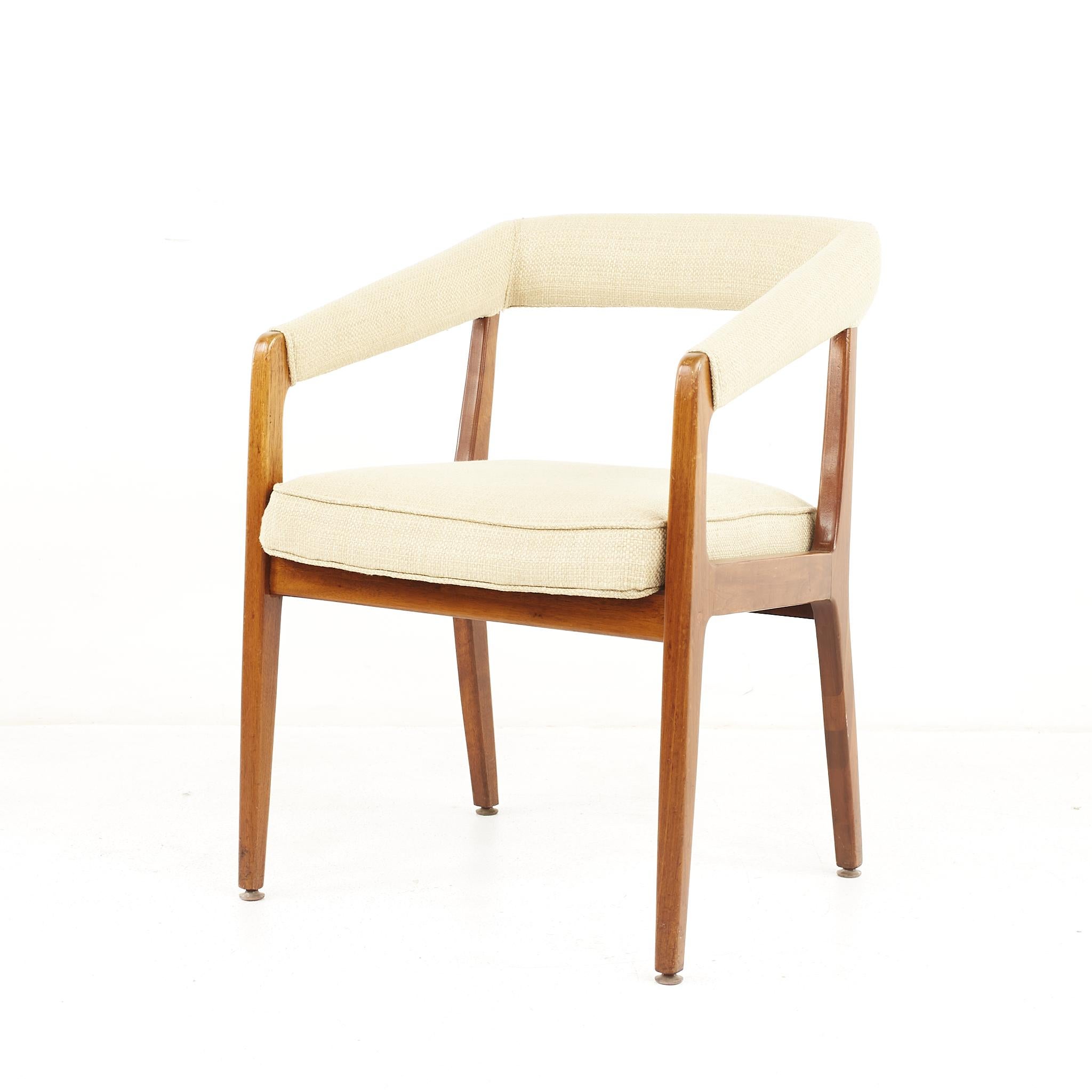 Upholstery Kai Kristiansen Style Mid Century Danish Teak Occasional Lounge Chairs, A Pair For Sale