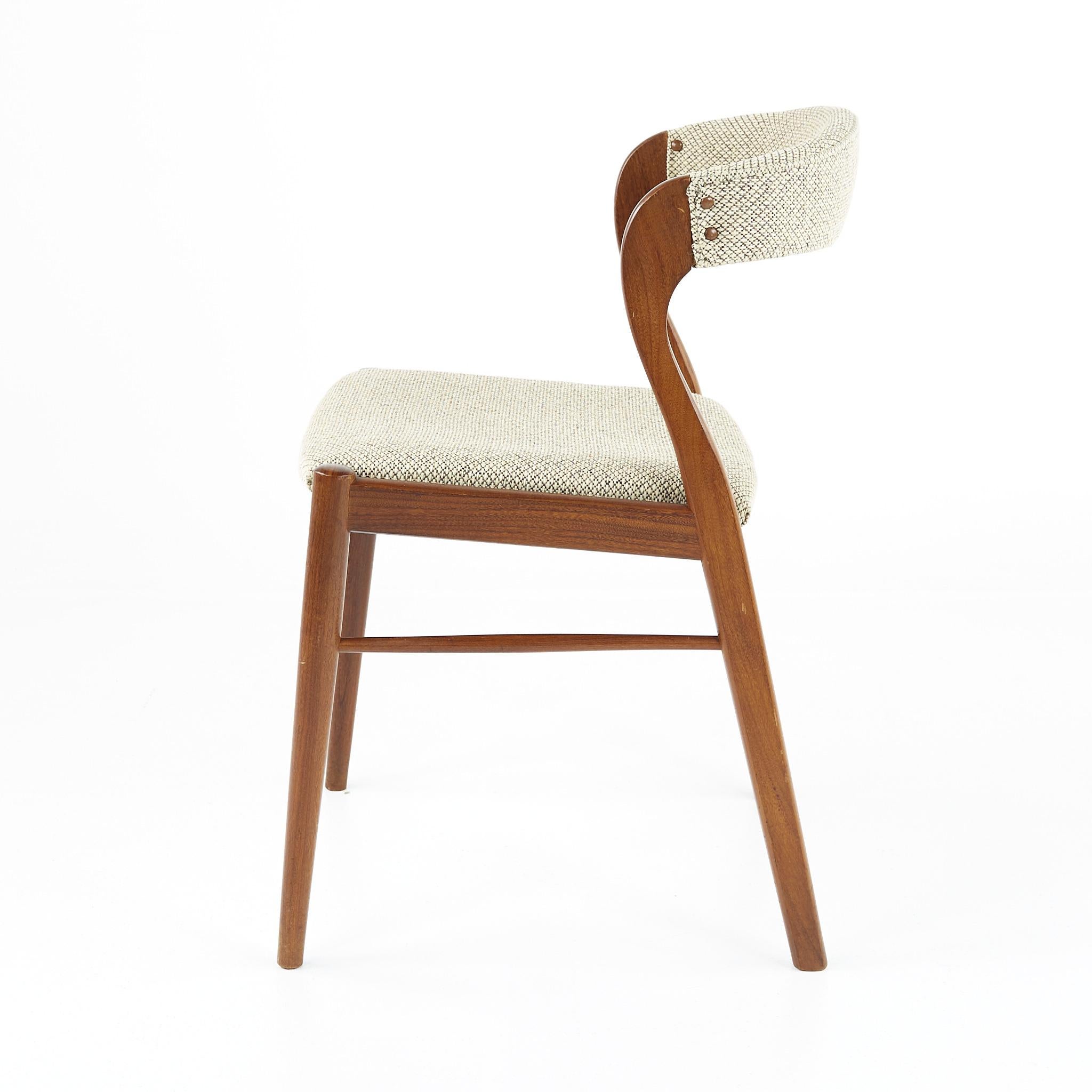 Kai Kristiansen Style Mid Century Dining Chairs, Set of 4 2