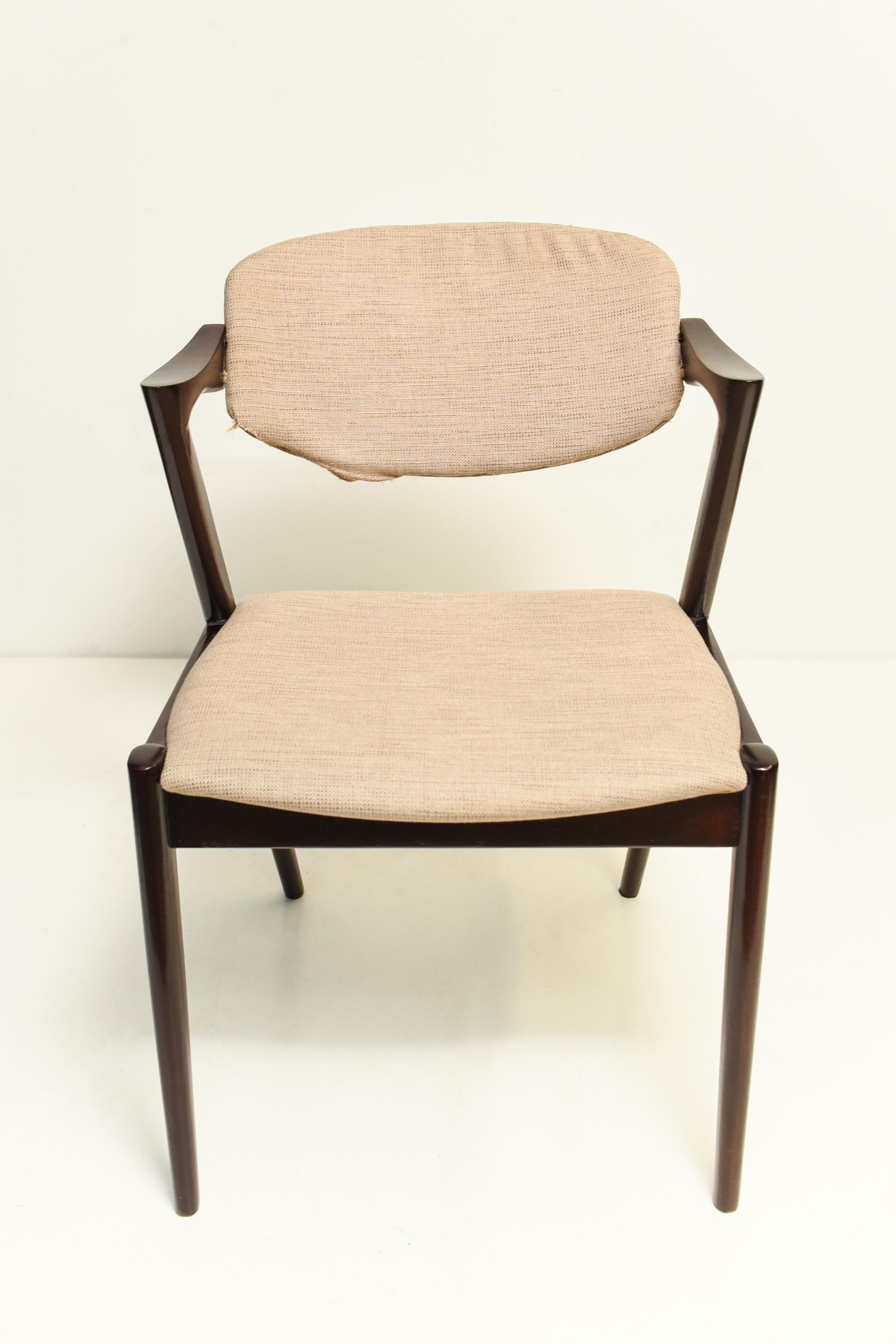  Mid Century Kai Kristiansen Swivel oakwood Chair, 1960s (Dänisch)