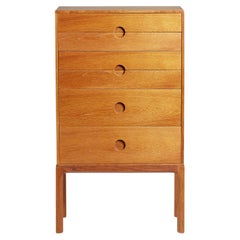 Used Kai Kristiansen Tallboy Chest, Oak