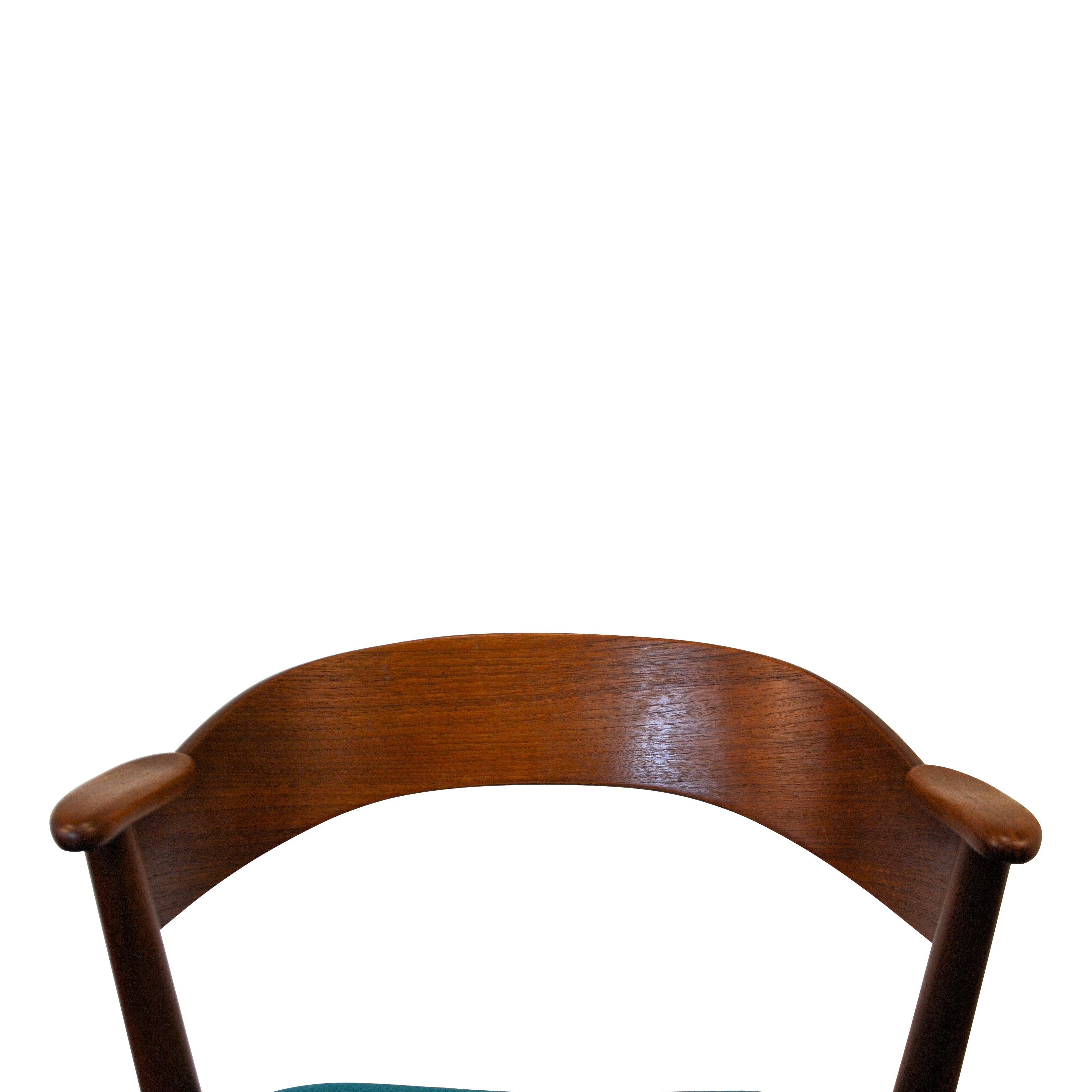Kai Kristiansen Teak Armrest Chairs, Set of Four 4