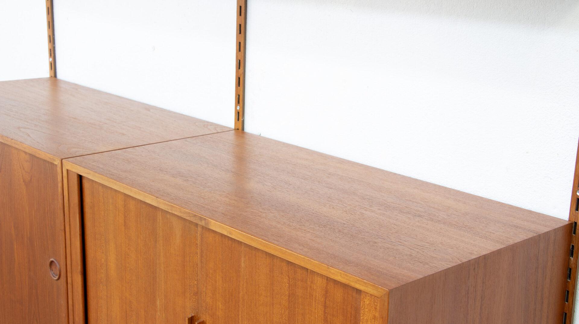 Teck Bibliothèque en teck de Kai Kristiansen pour FM furniture, années 1960 en vente