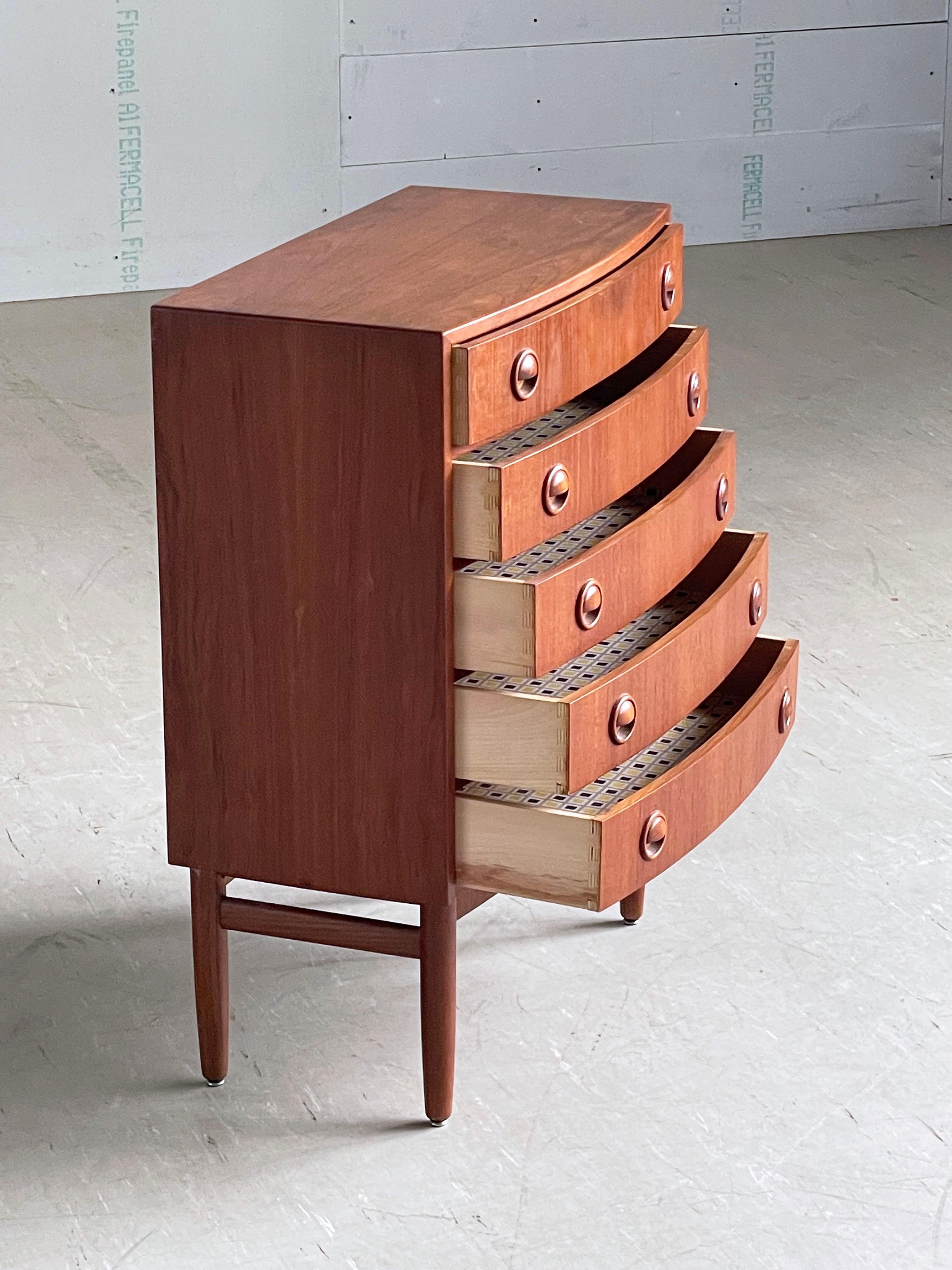 Cassettiera in teak Kai Kristiansen by  Feldballes Møbelfabrik, Danimarca in vendita 1