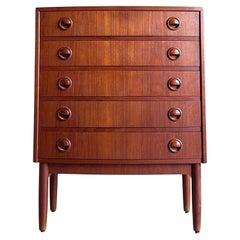 Kai Kristiansen teak chest of drawers by  Feldballes Møbelfabrik, Denmark