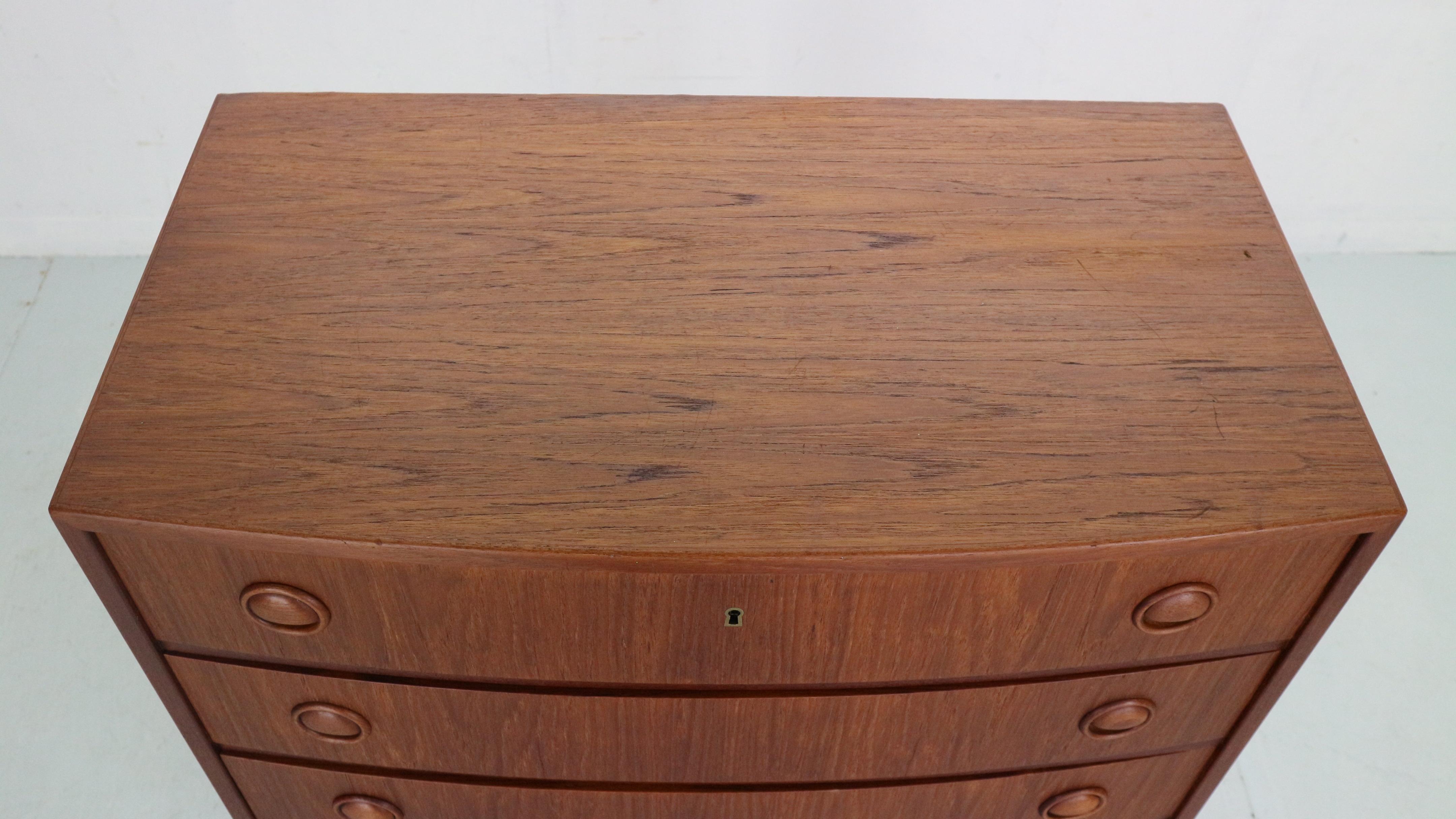 Kai Kristiansen Teak Chest of Drawers for Feldballes Møbelfabrik, 1960 Denmark 2