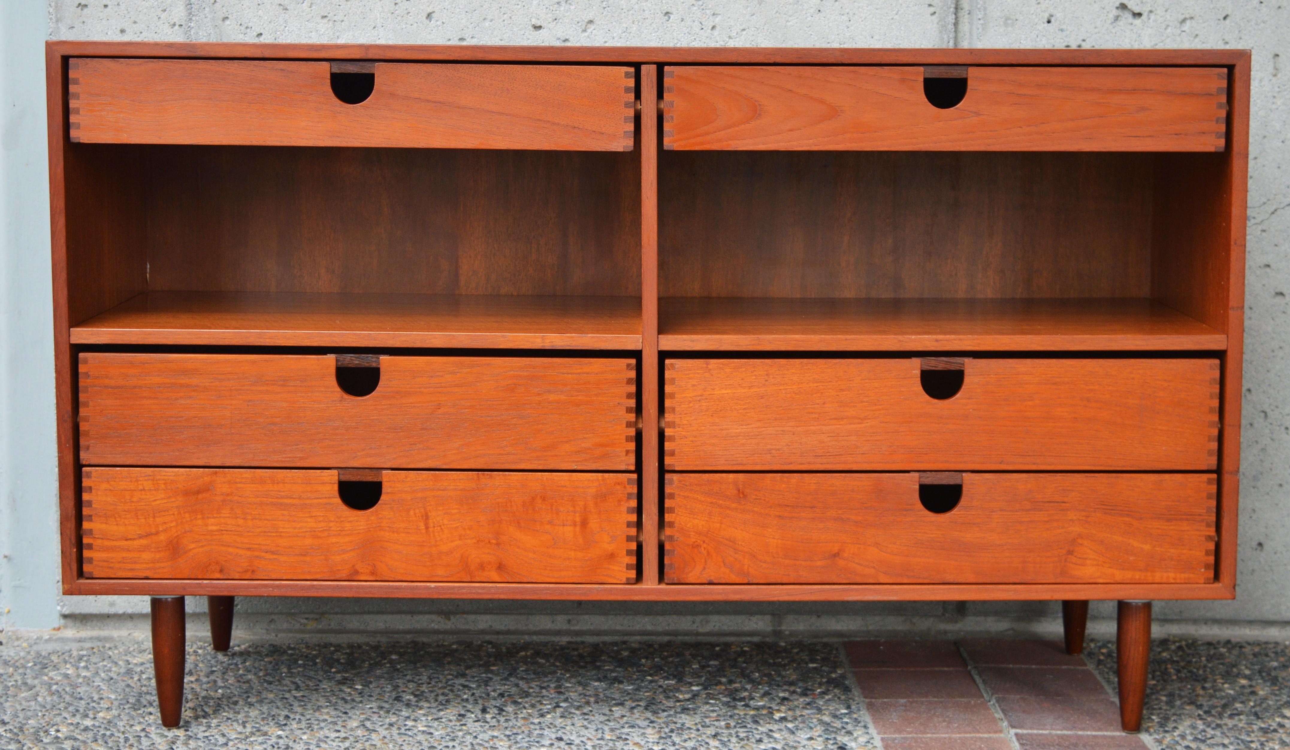 Kai Kristiansen Teak Credenza, Adjustable Drawers and Shelves, for Feldballes 3