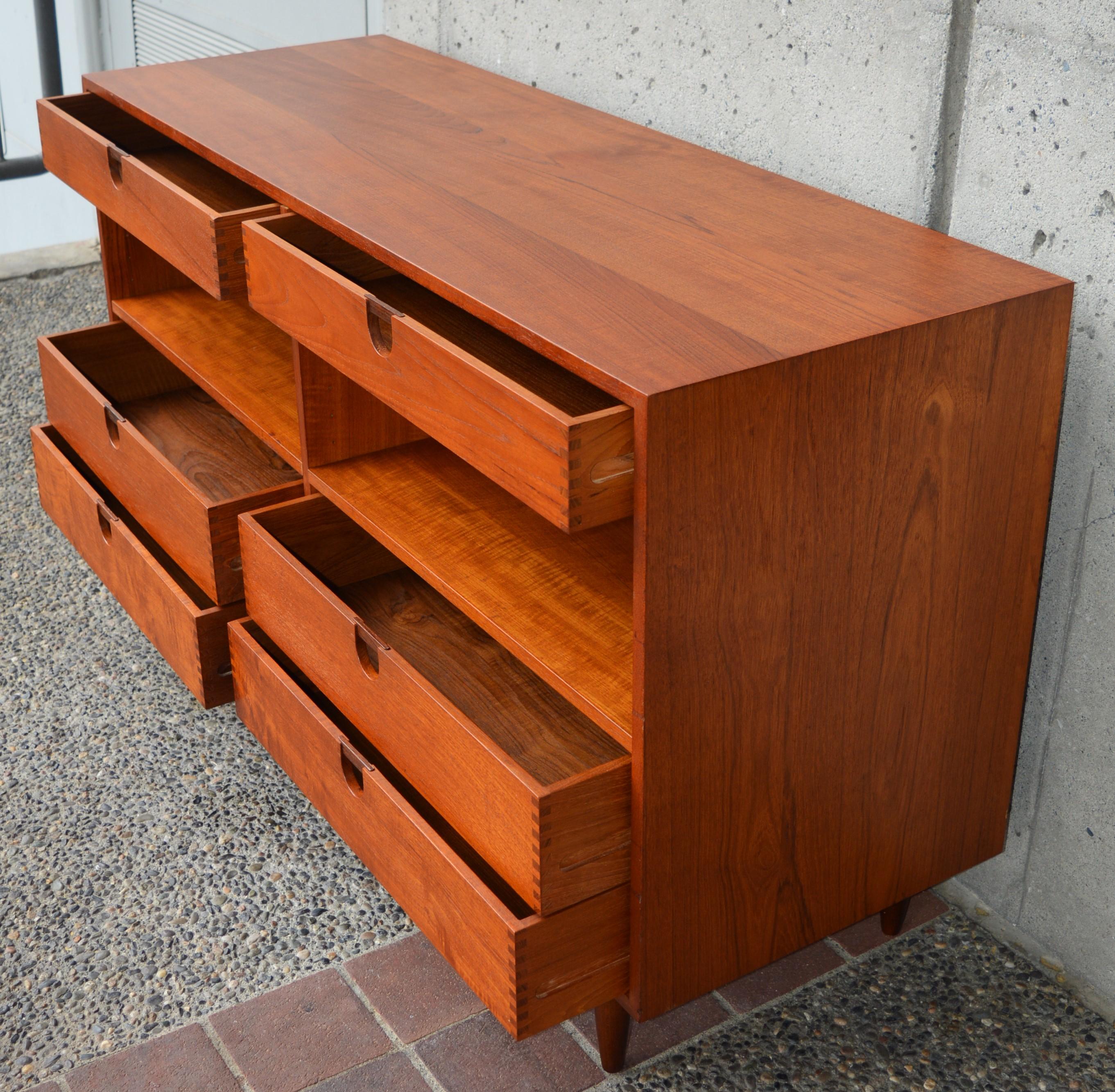 Kai Kristiansen Teak Credenza, Adjustable Drawers and Shelves, for Feldballes 2