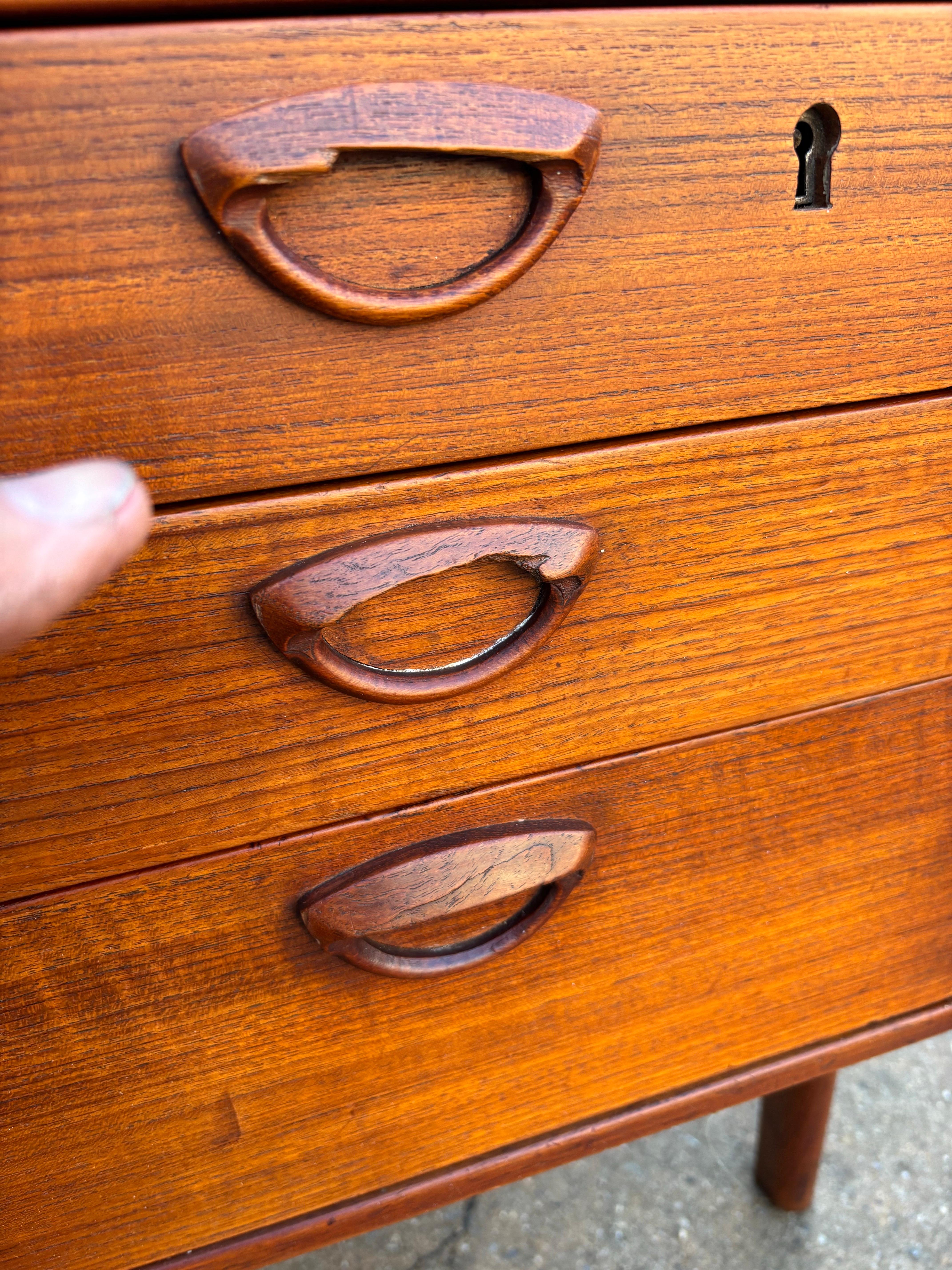 Scrivania in teak Kai Kristiansen modello FM60 in vendita 6