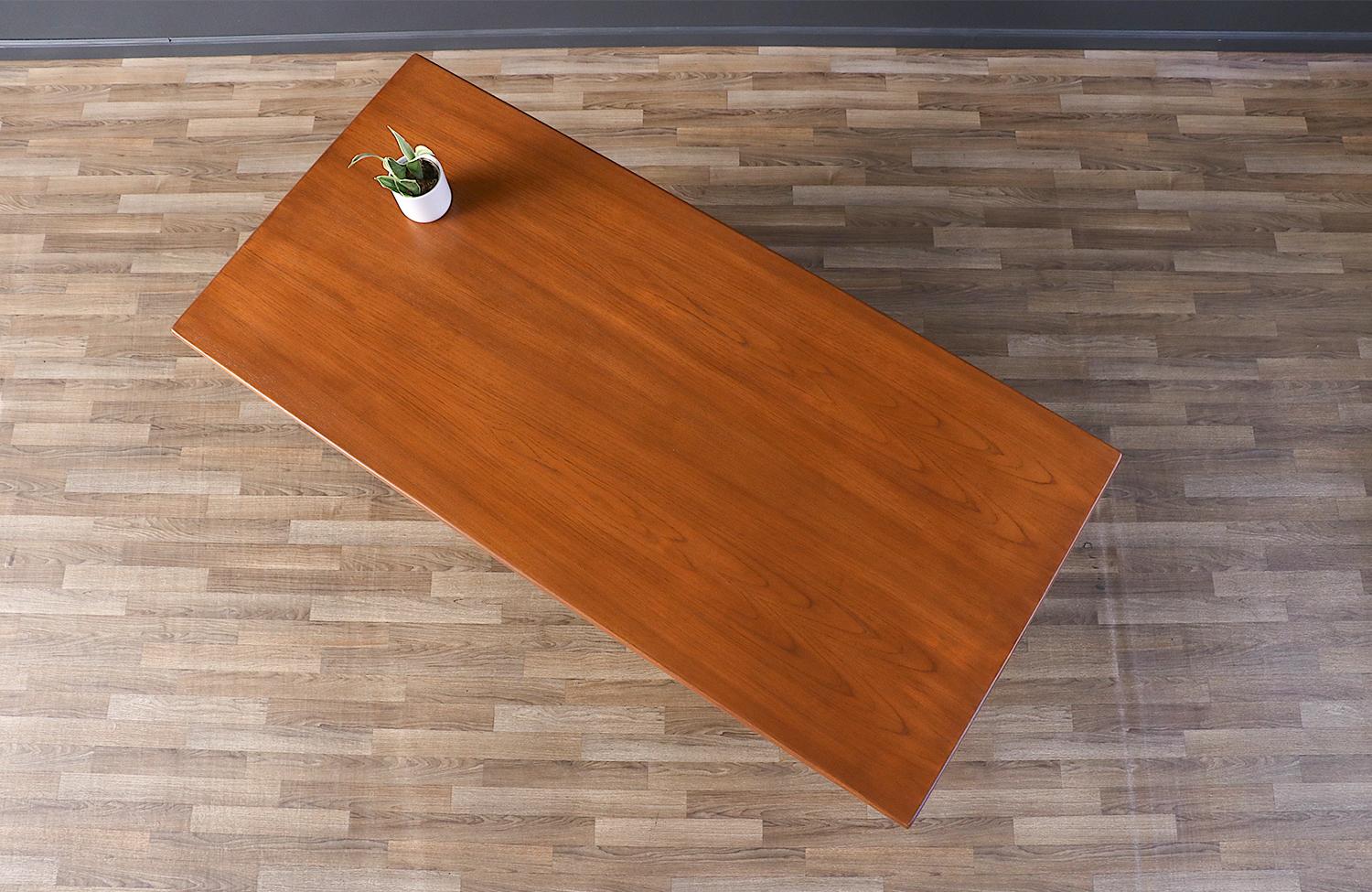 Mid-20th Century Kai Kristiansen Teak Desk with Bookcase for Feldballes Møbelfabrik