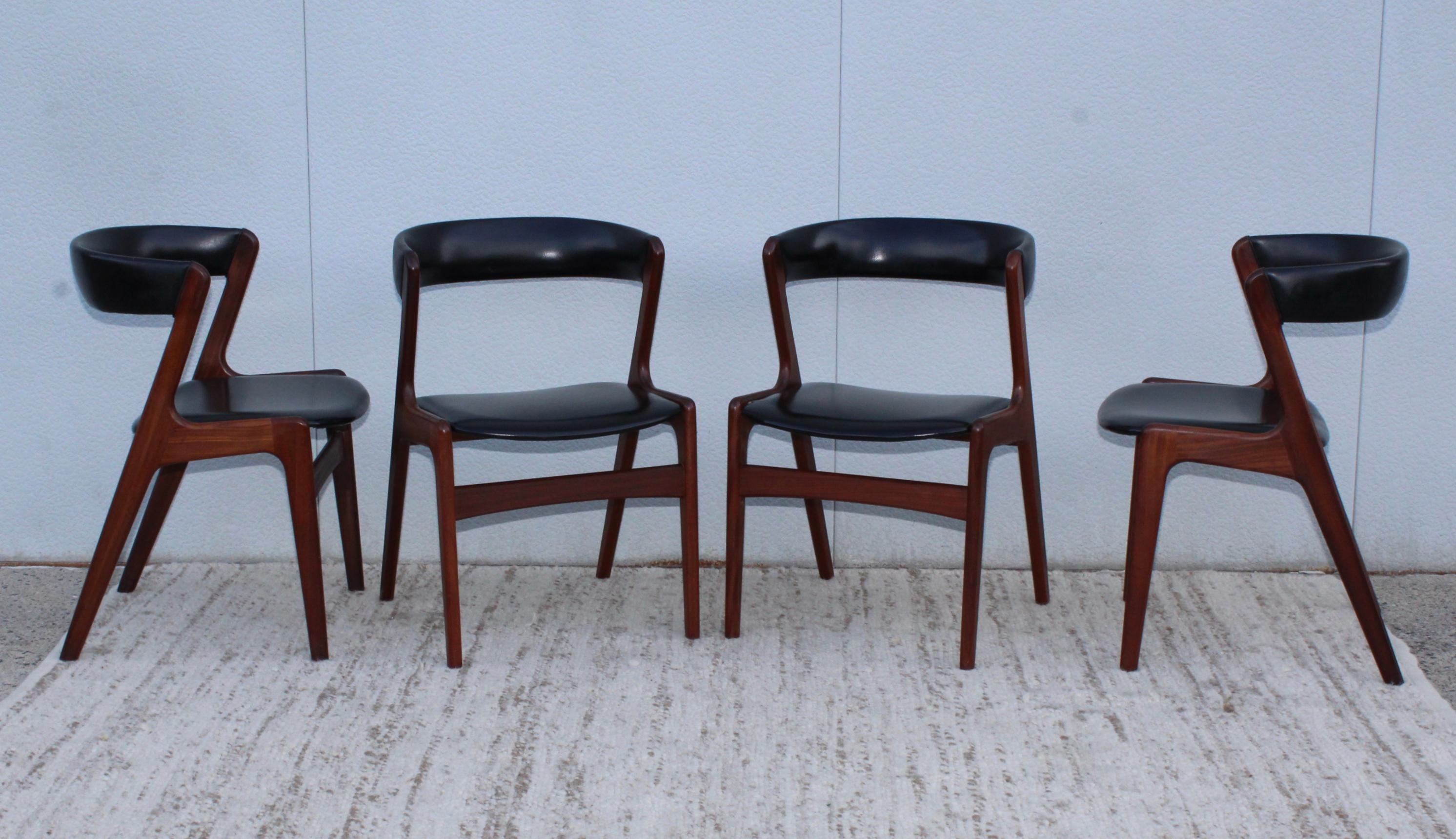 Mid-Century Modern Kai Kristiansen Teak Dining Chairs