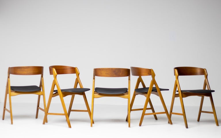 Kai Kristiansen Teak Dining Chairs For Sale at 1stDibs