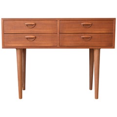 Kai Kristiansen Teak Entry Chest, FM Møbler, 1960s