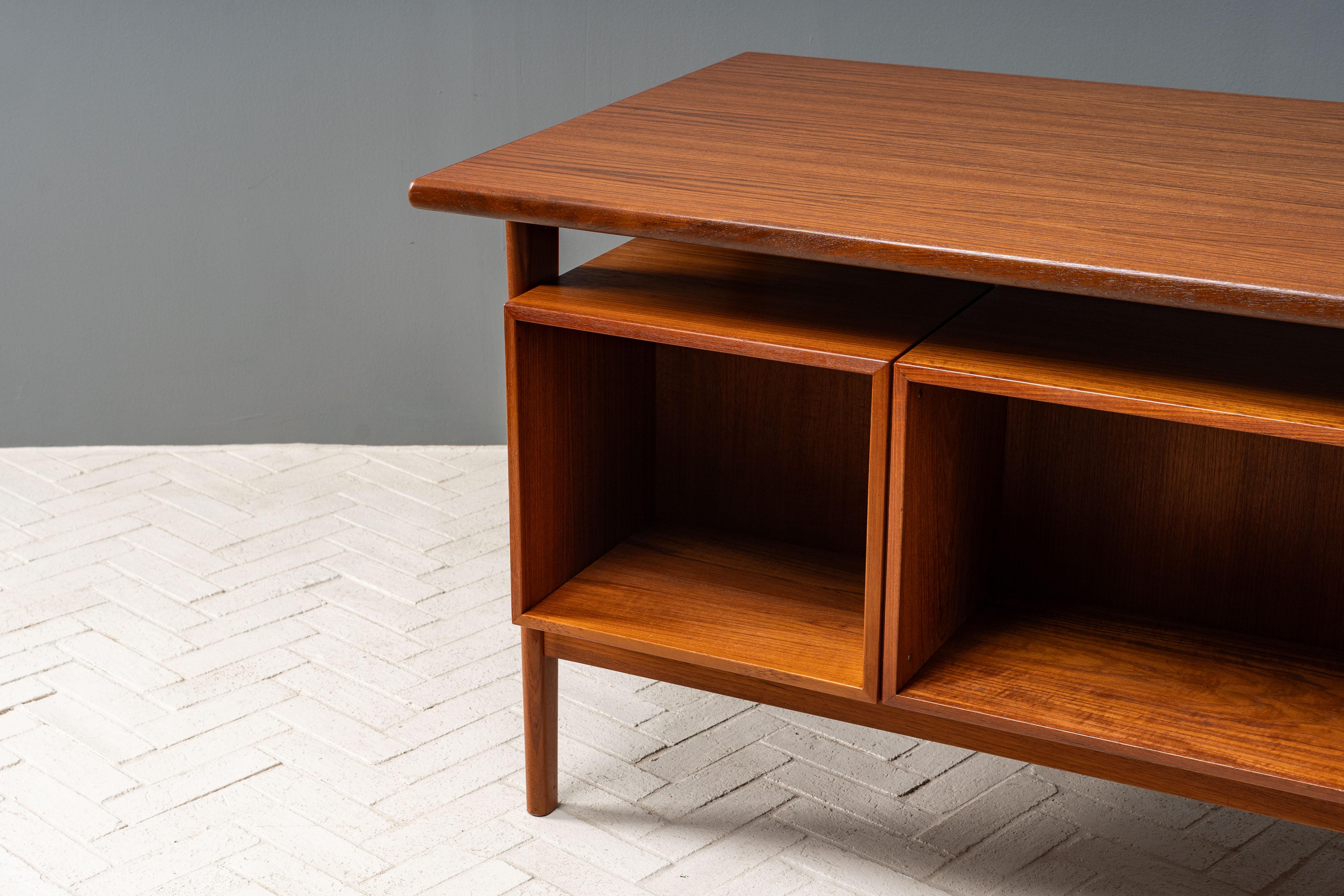 Kai Kristiansen Teak Executive Desk For Sale 7