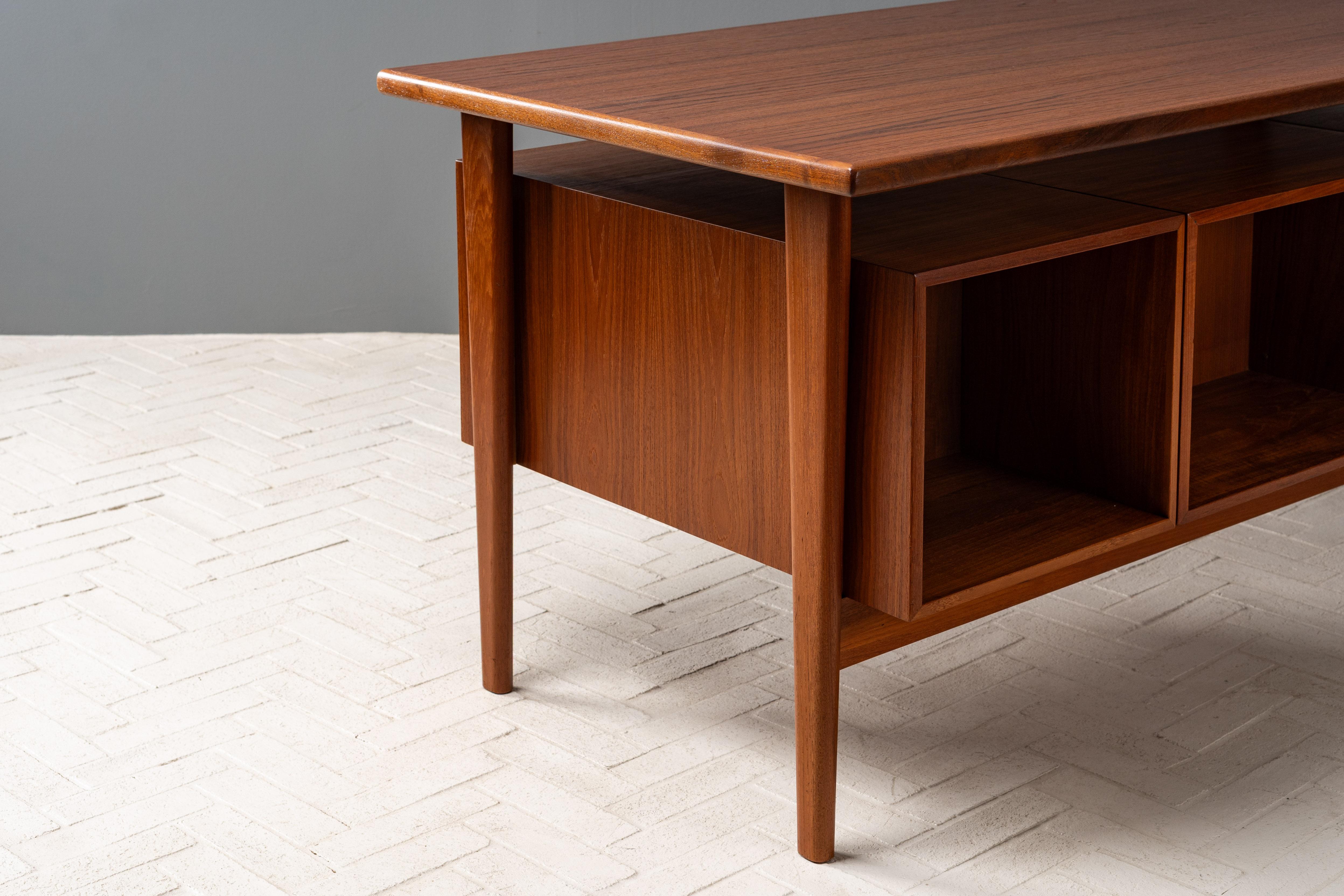 Kai Kristiansen Teak Executive Desk For Sale 10