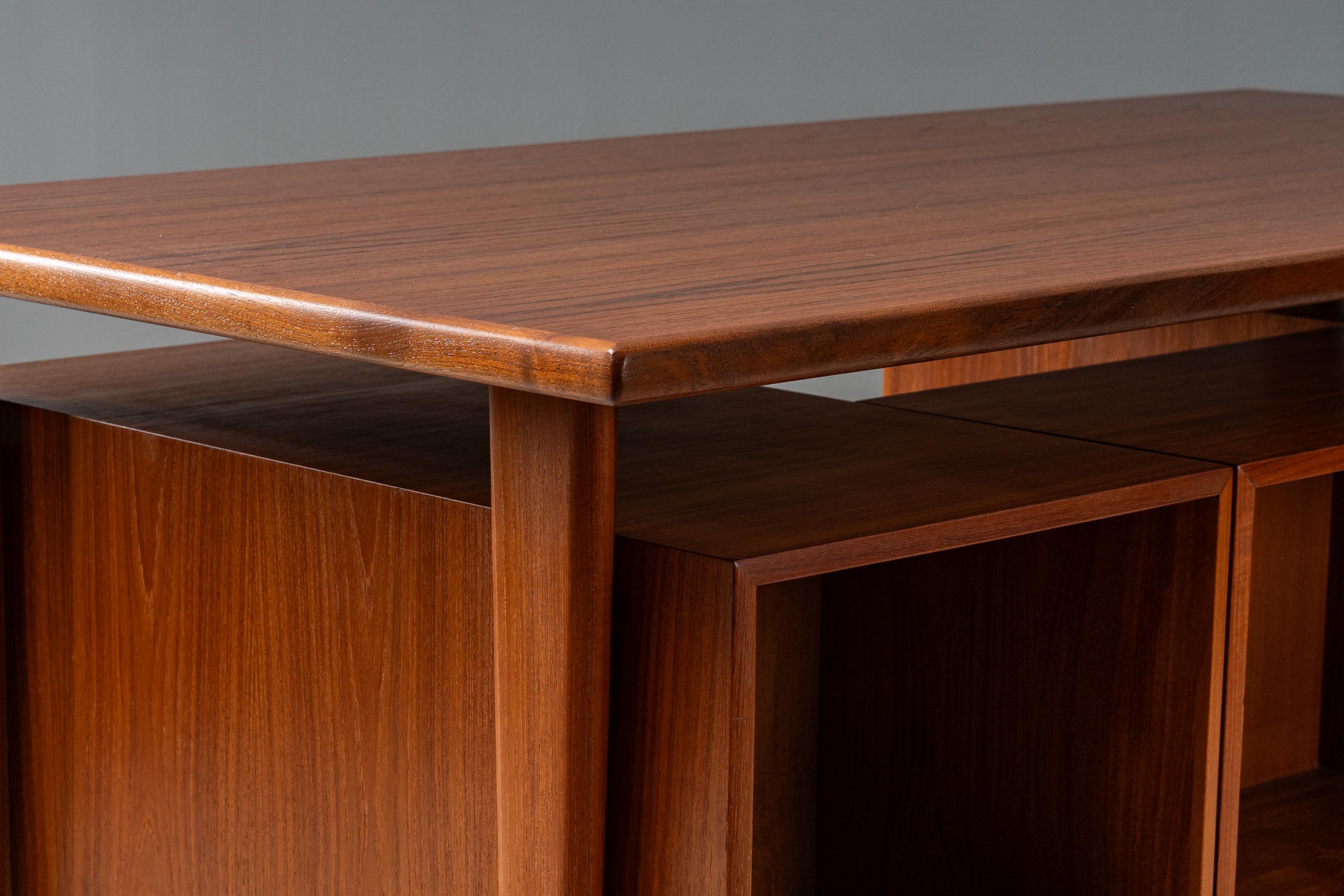 Kai Kristiansen Teak Executive Desk For Sale 11