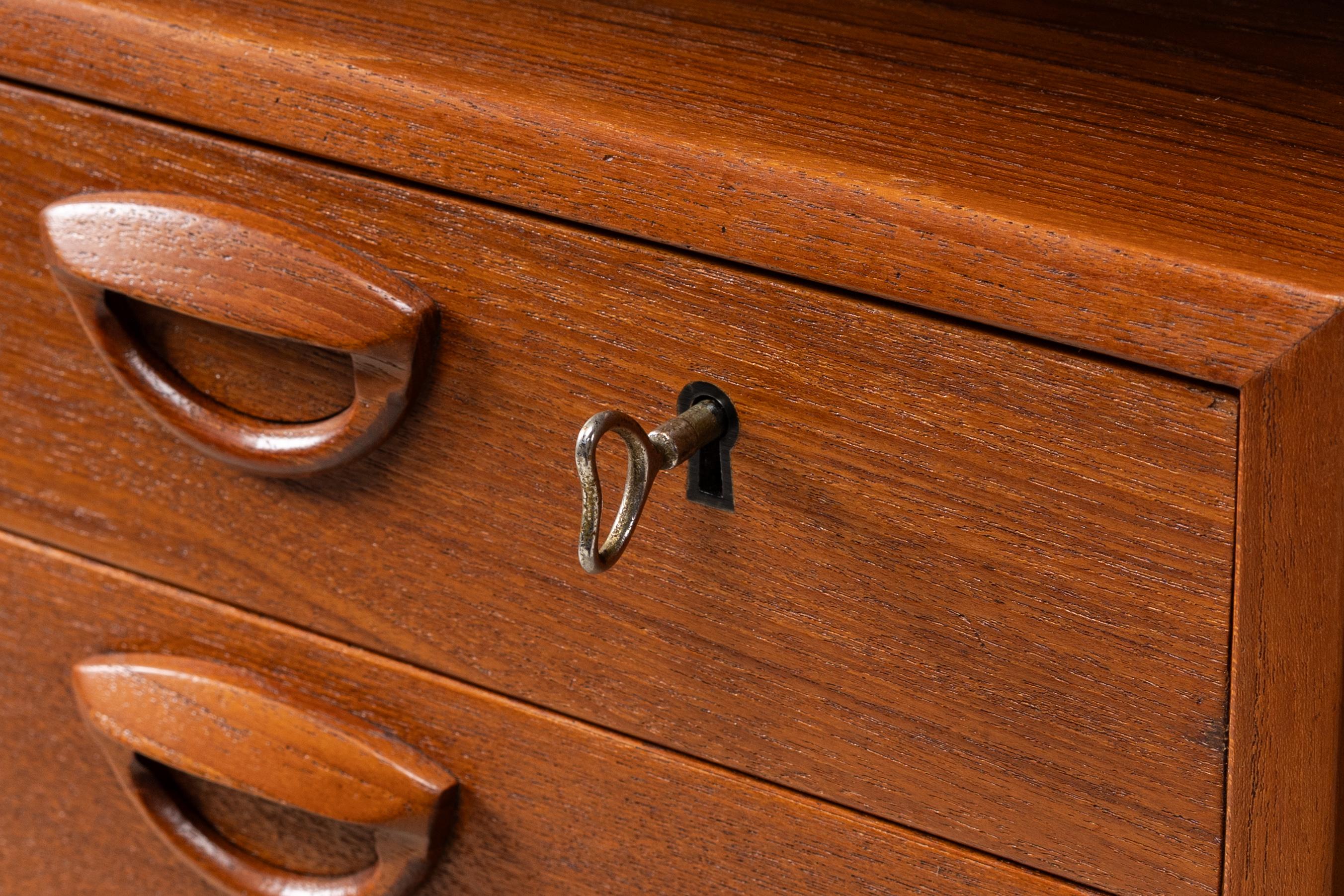 Mid-20th Century Kai Kristiansen Teak Executive Desk For Sale