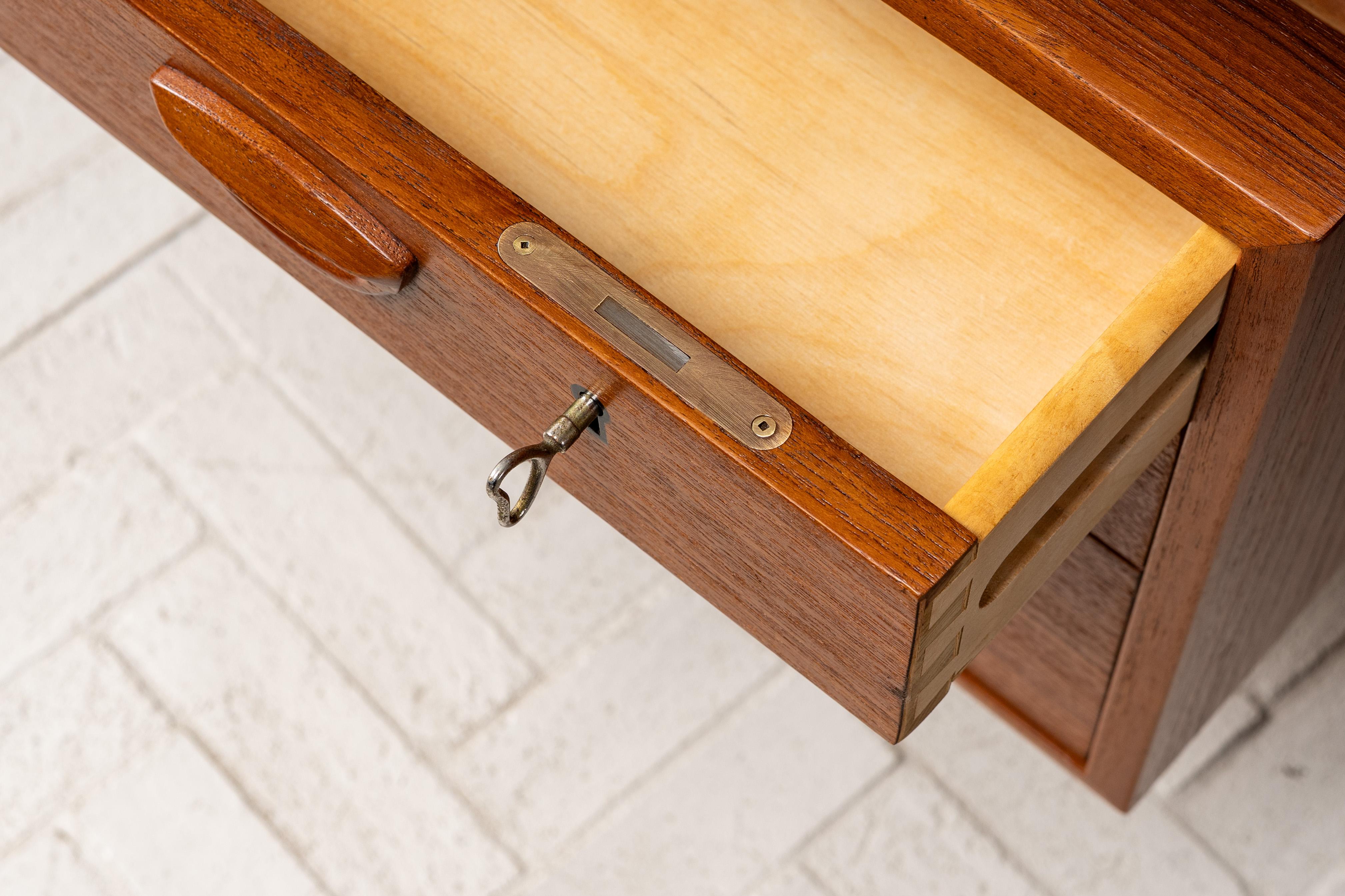 Kai Kristiansen Teak Executive Desk For Sale 1