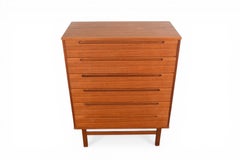 Kai Kristiansen Teak Highboy Dresser by HJN Møbler  Danish Modern 1960s