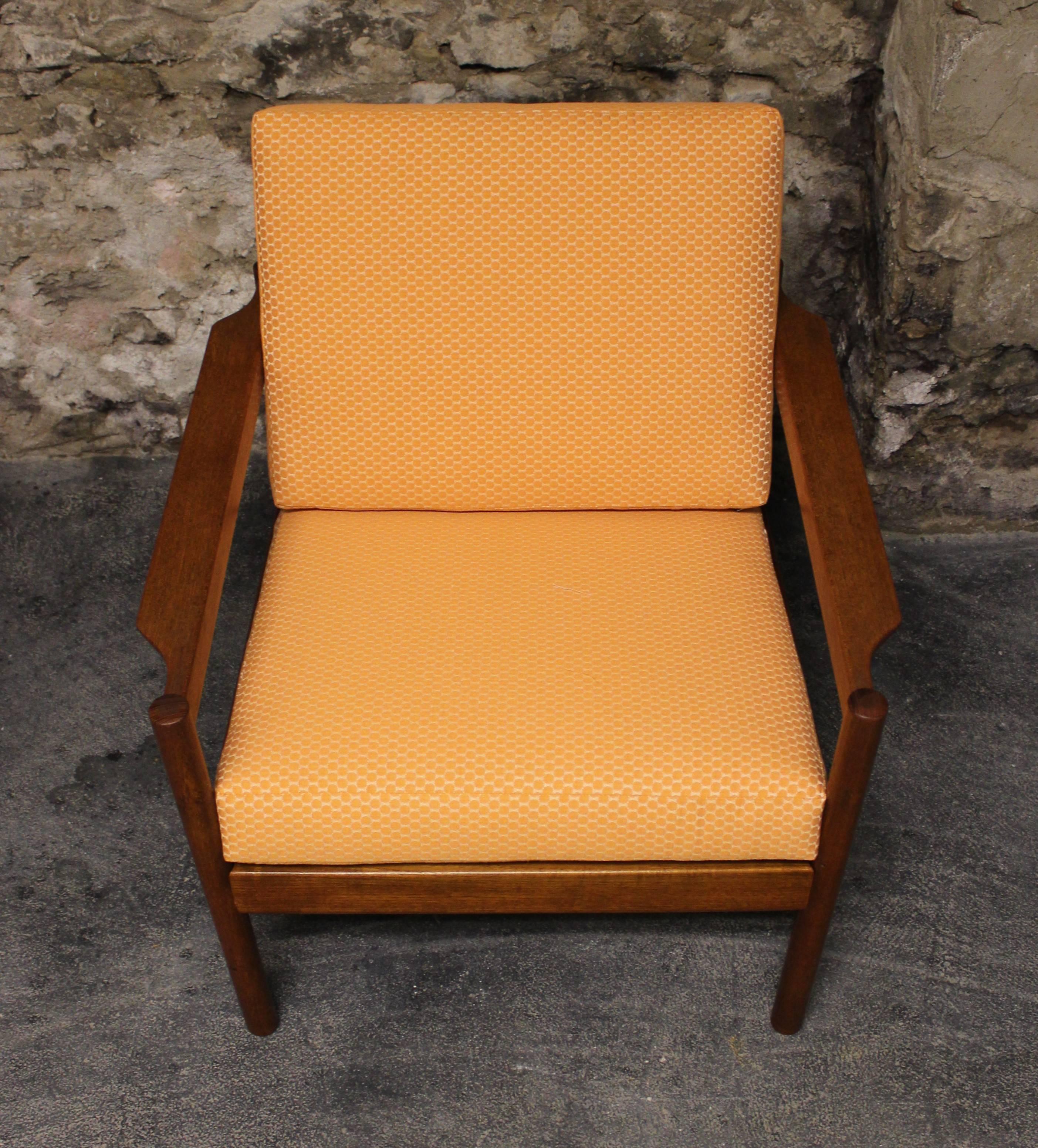 Scandinavian Modern Kai Kristiansen Teak Lounge Chair Produced by Magnus Olesen for Domus Danica