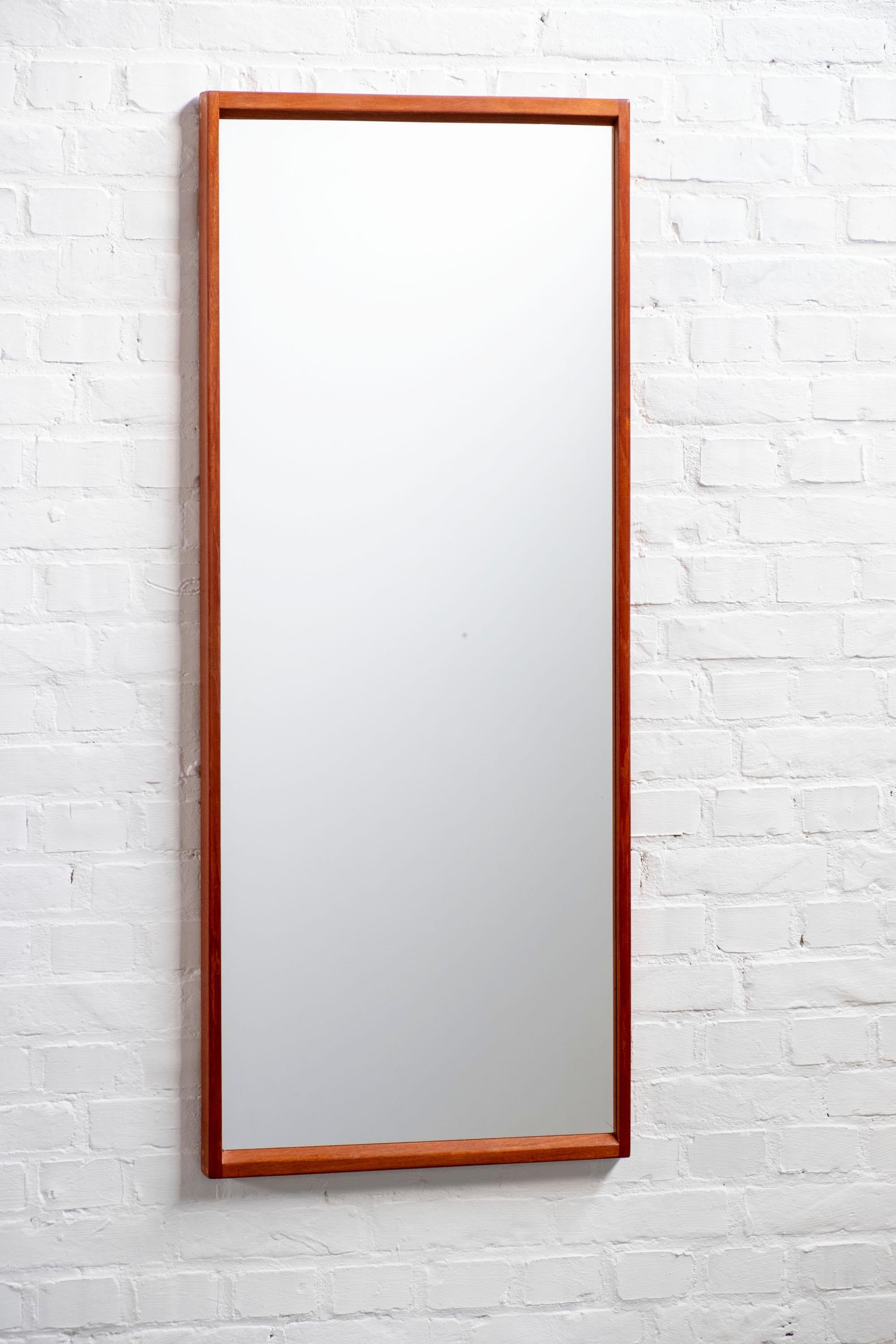 Joinery Kai Kristiansen Teak Mirror Model 14 for Aksel Kjersgaard, 1960s Denmark For Sale