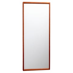 Miroir en teck Kai Kristiansen modèle 14 pour Aksel Kjersgaard, 1960s Danemark