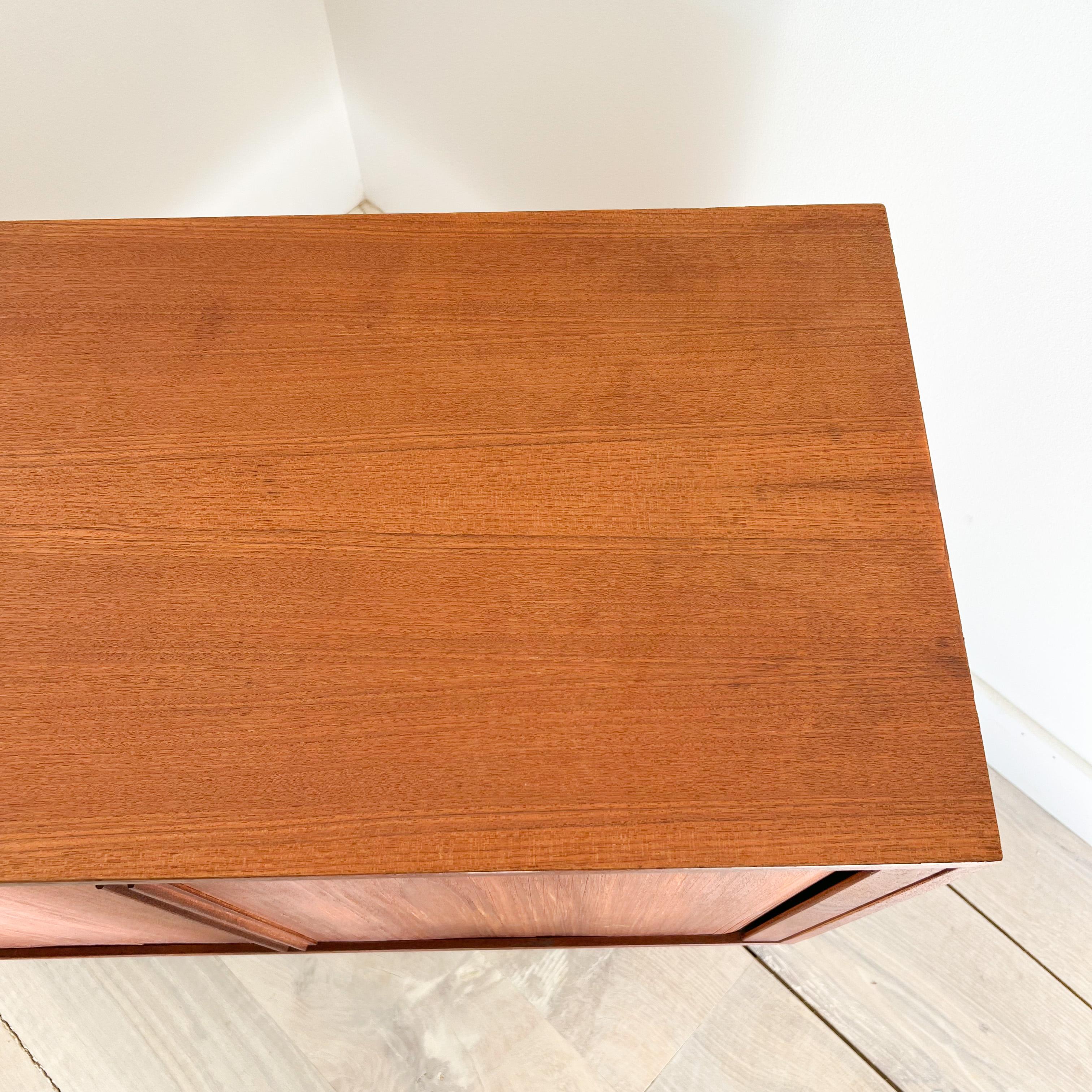 Kai Kristiansen Teak Record/Media Cabinet w/ Tambour Doors 5