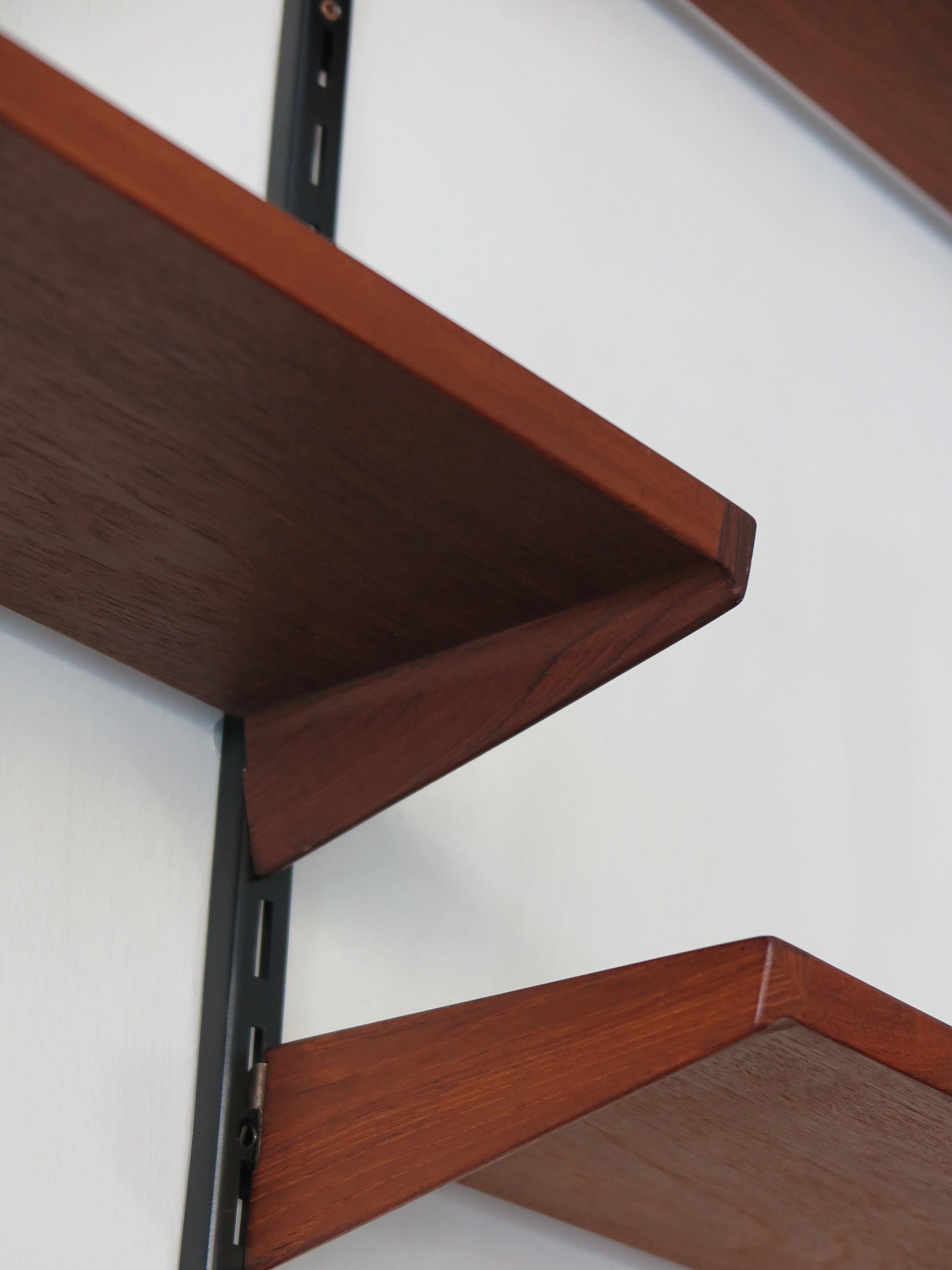 Kai Kristiansen Teak Scandinavian Shelves System for FM Møbler, 1960s 1