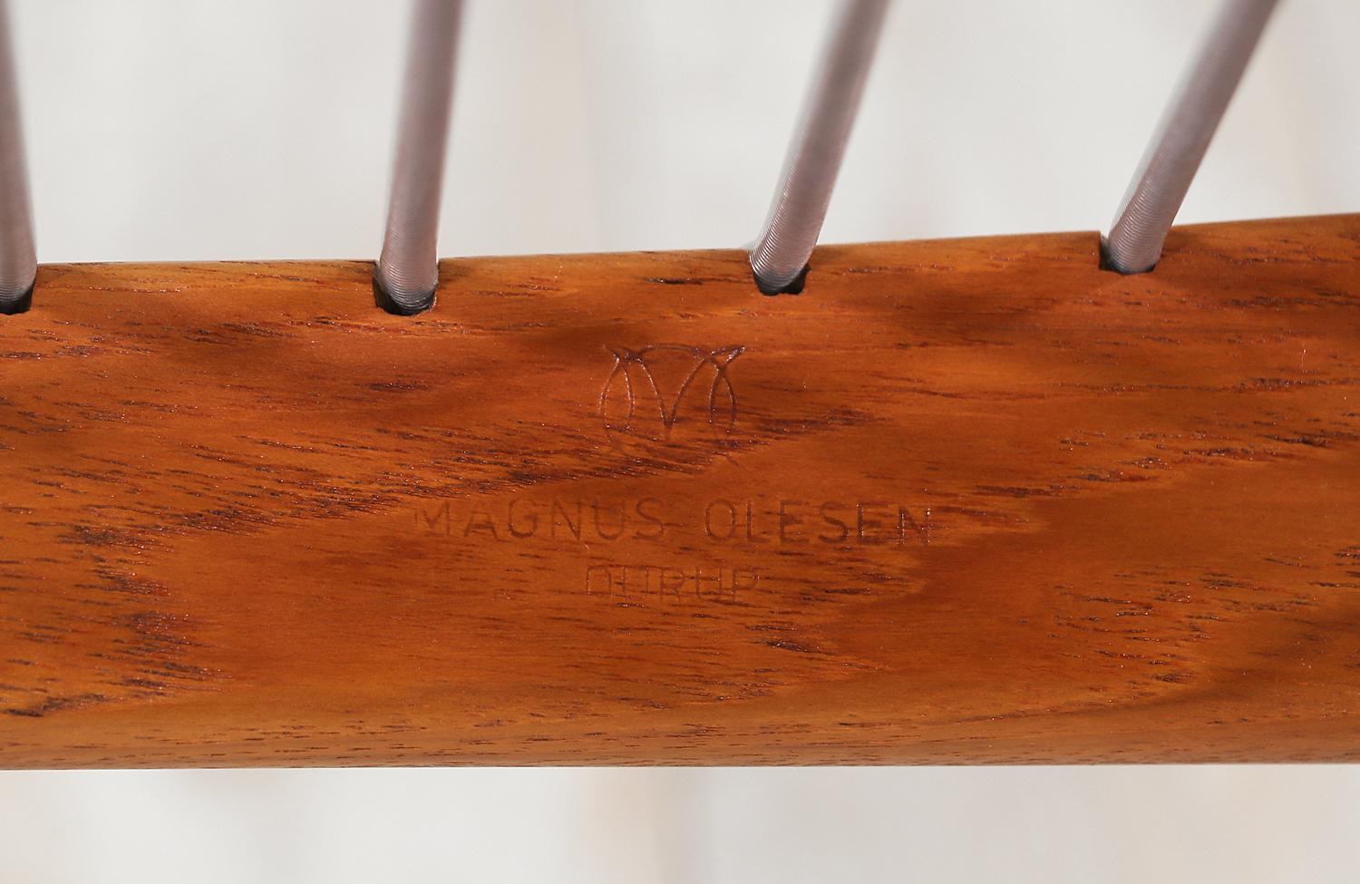 Kai Kristiansen Teak Stools for Magnus Olesen 3