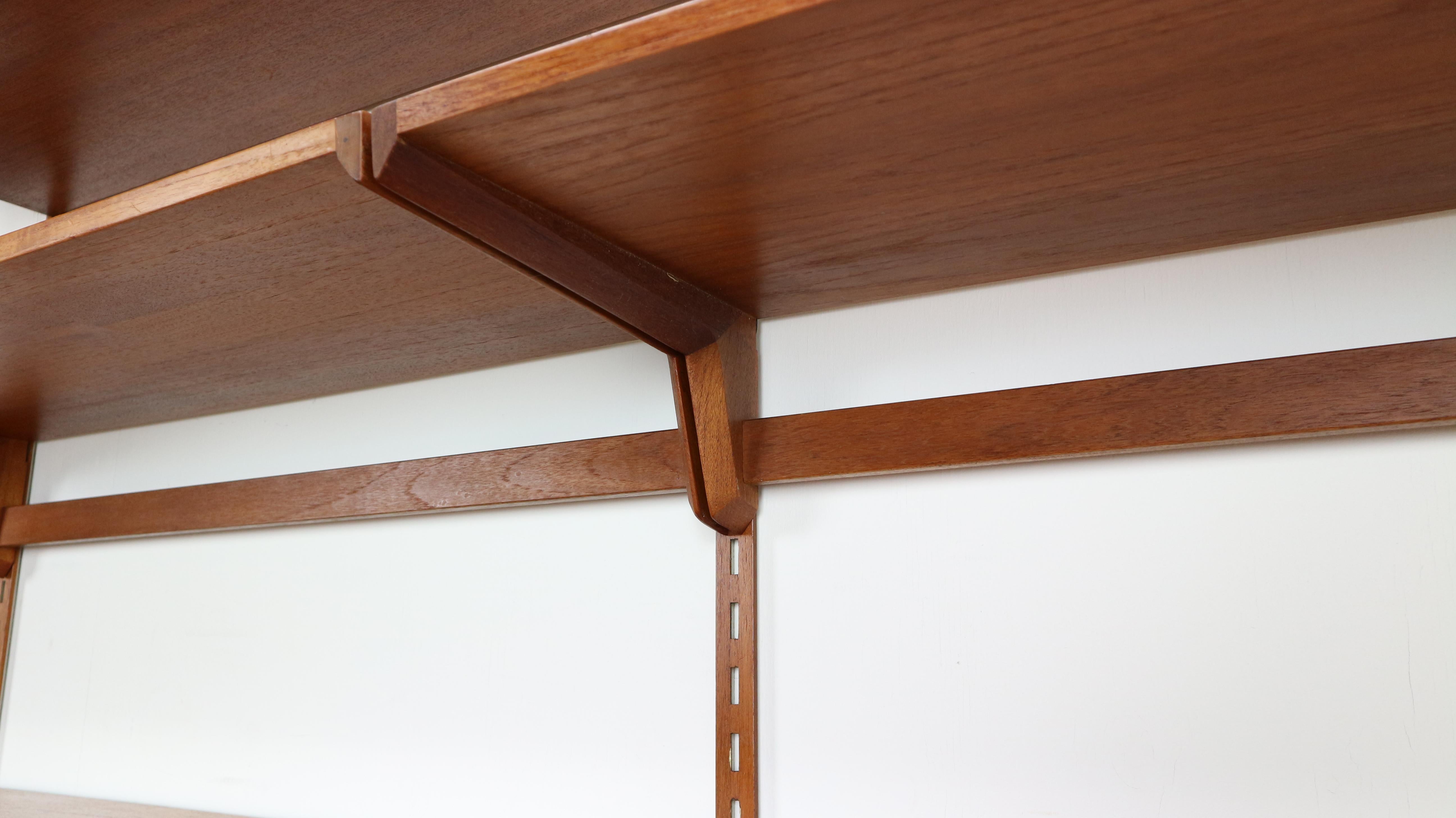 Kai Kristiansen Teak Wall Unit for FM Møbler Denmark, 1960s 3
