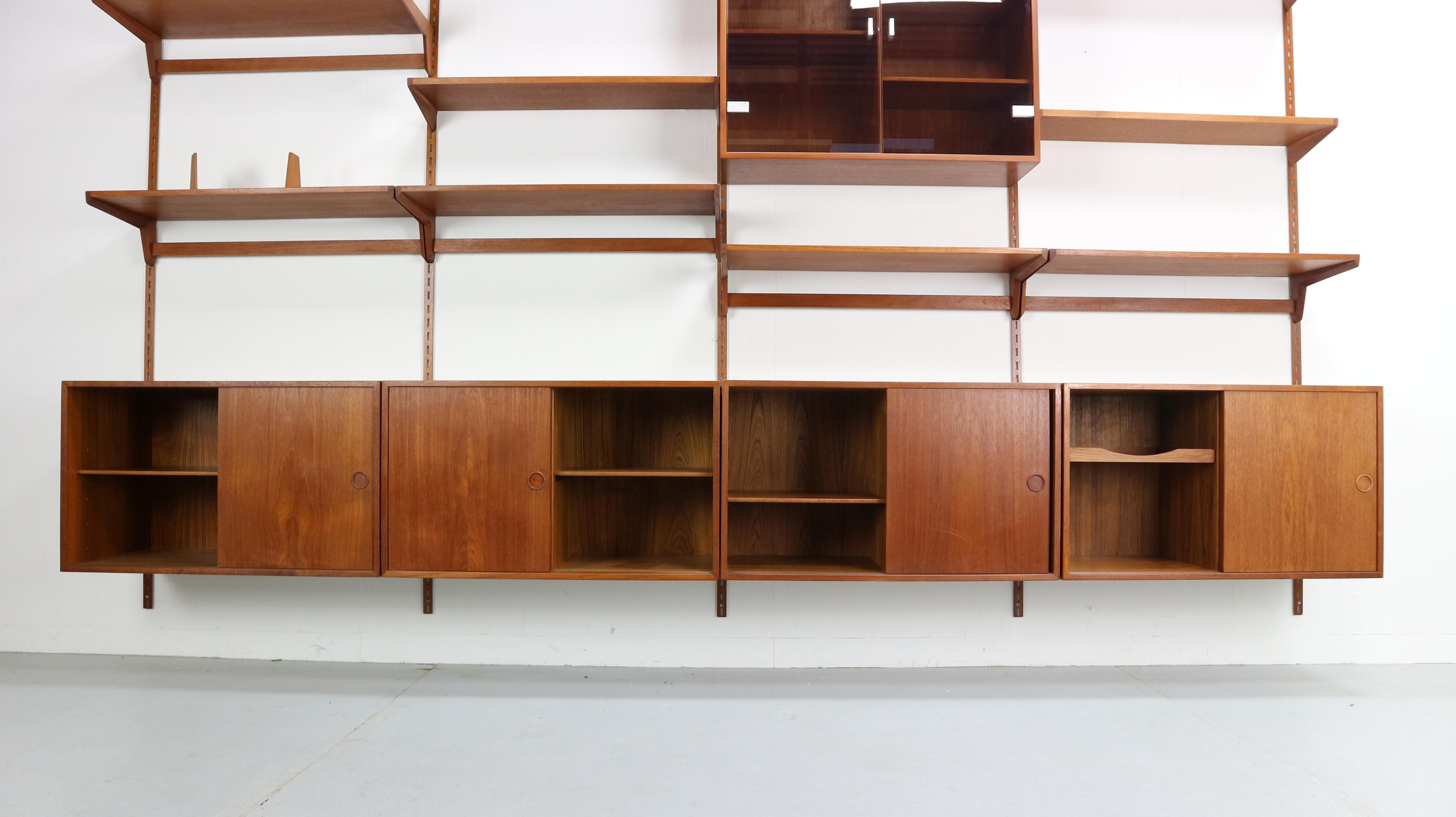 Kai Kristiansen Teak Wall Unit for FM Møbler Denmark, 1960s 5