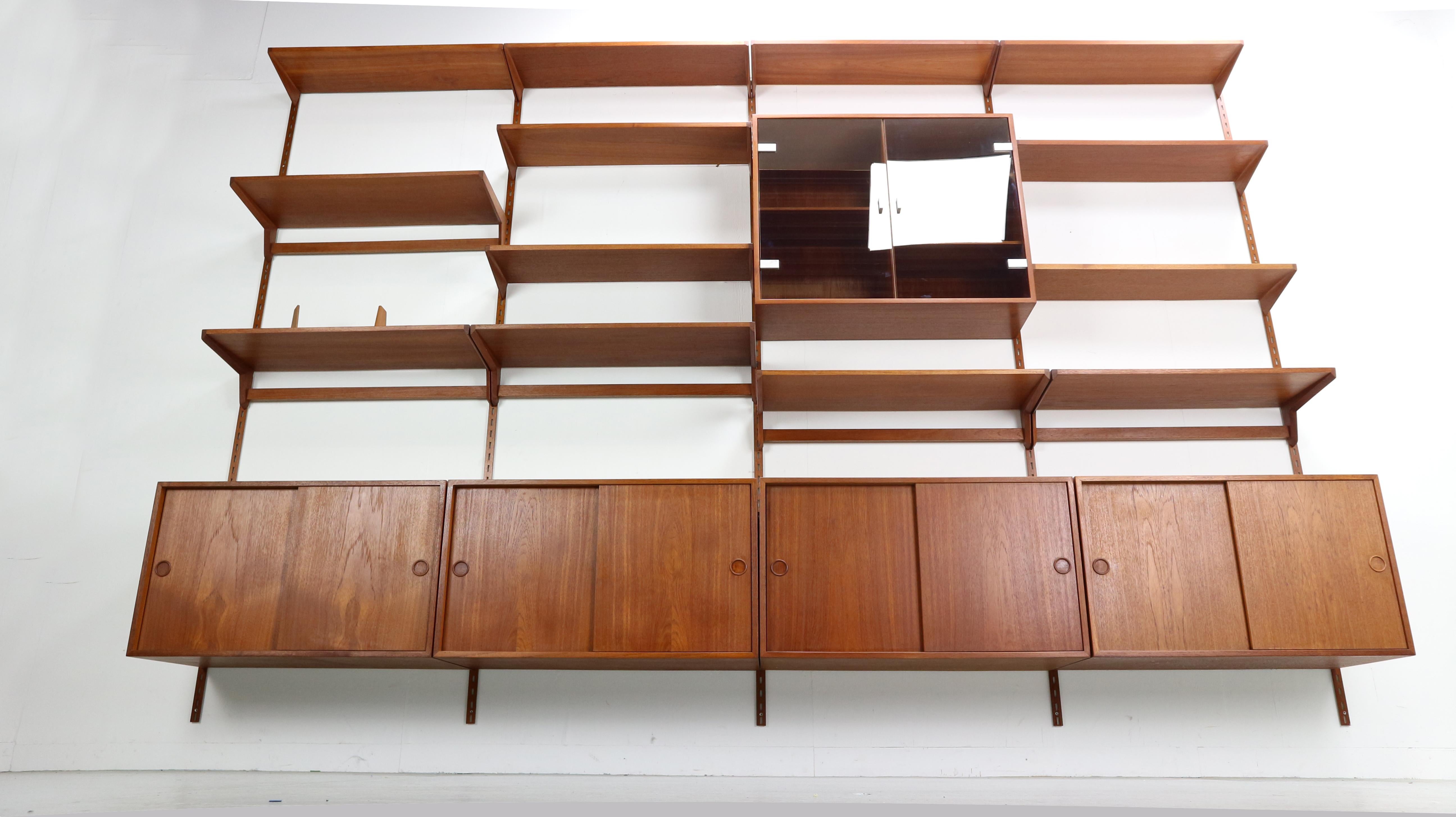 Kai Kristiansen Teak Wall Unit for FM Møbler Denmark, 1960s 7