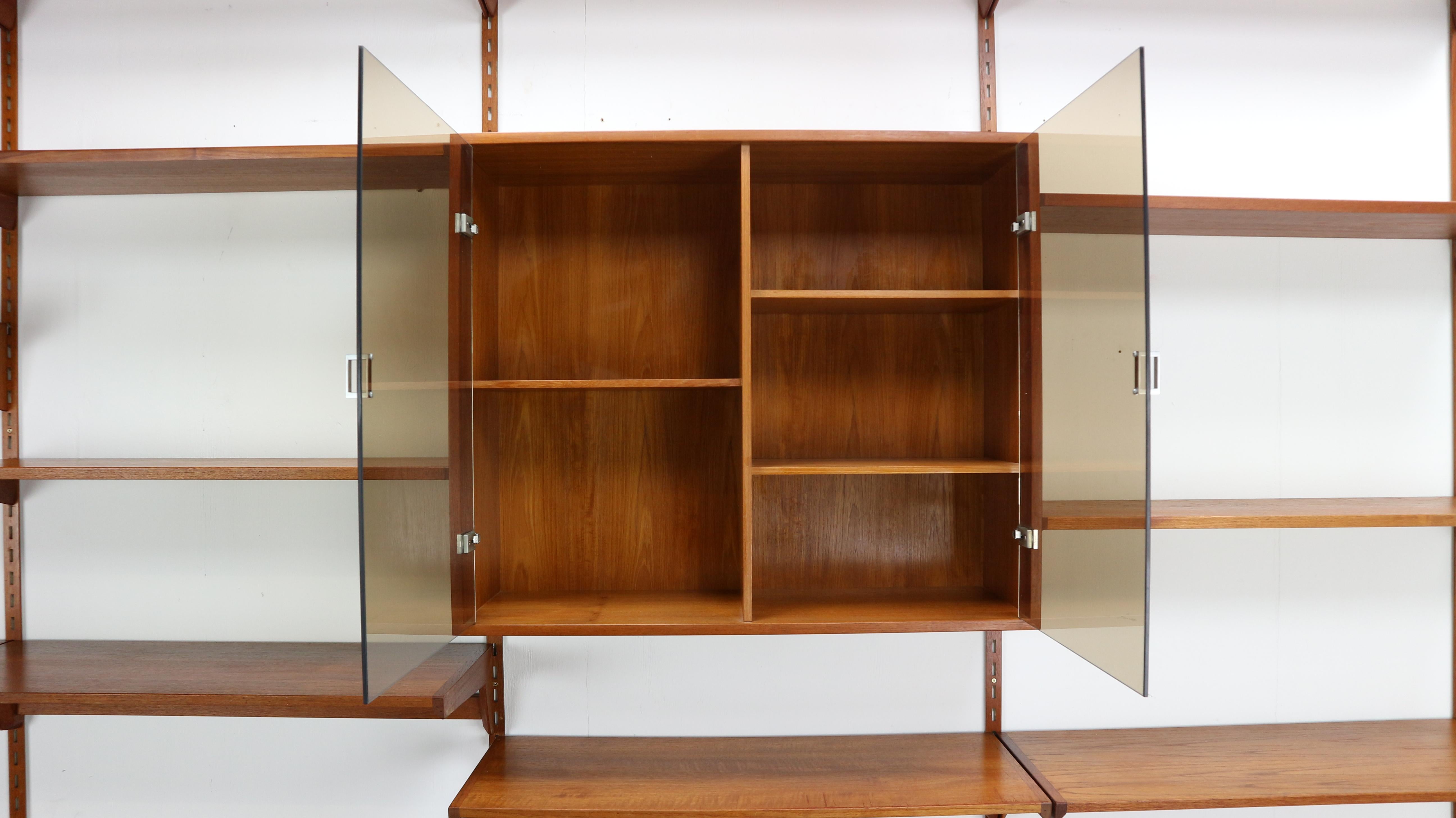 Kai Kristiansen Teak Wall Unit for FM Møbler Denmark, 1960s 9