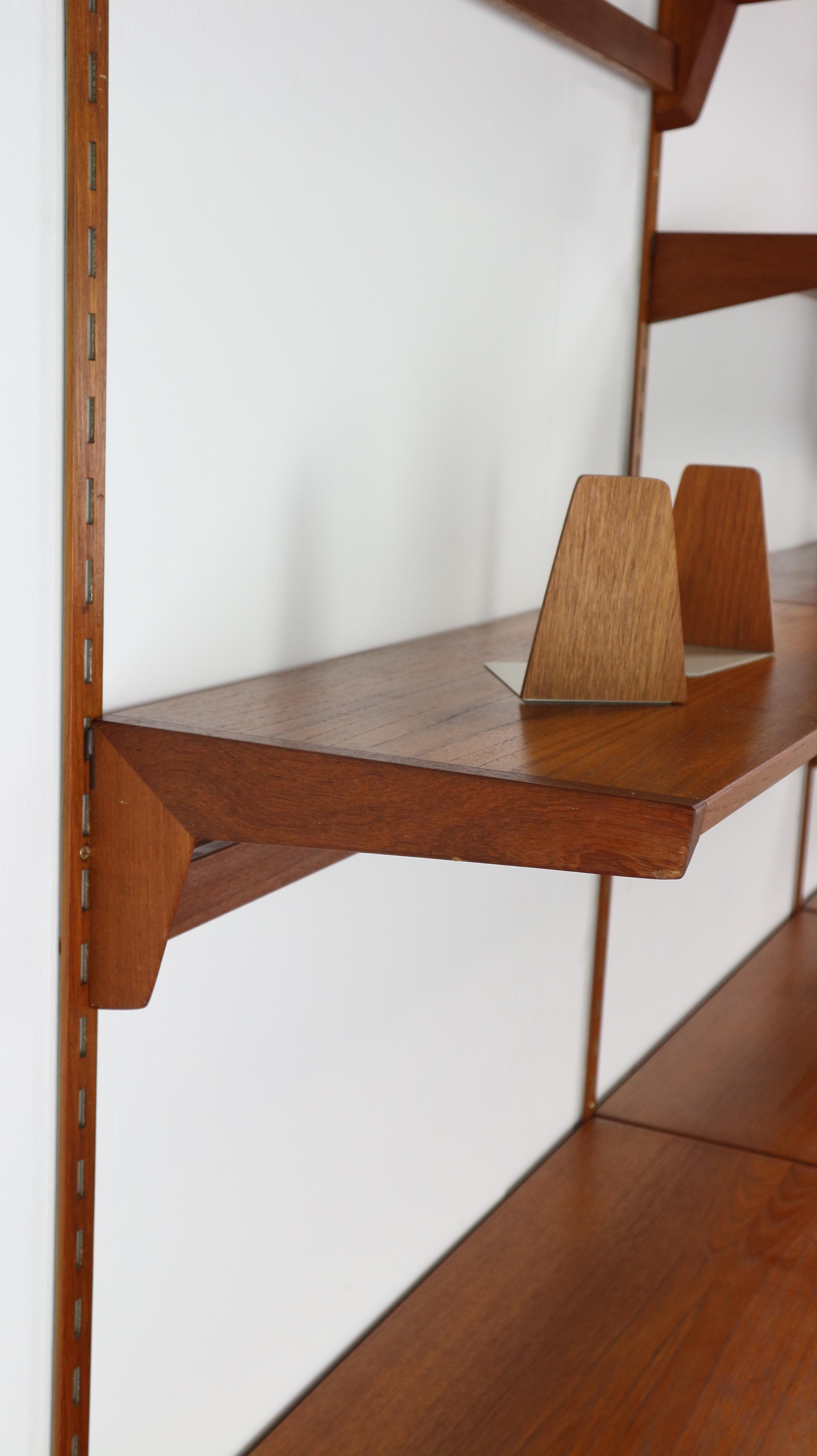 Kai Kristiansen Teak Wall Unit for FM Møbler Denmark, 1960s 12