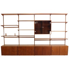 Kai Kristiansen Teak Wall Unit for FM Møbler Denmark, 1960s