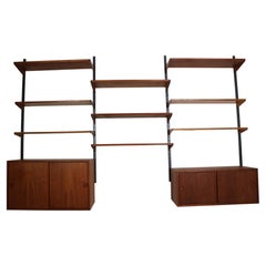 Kai Kristiansen Teak Wall Unit System for Feldballes Mobelfabrik, 1960 Denmark