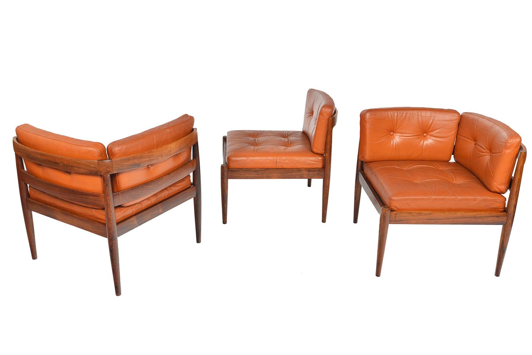 Kai Kristiansen Three-Piece Universe Sofa Set in Rosewood 5