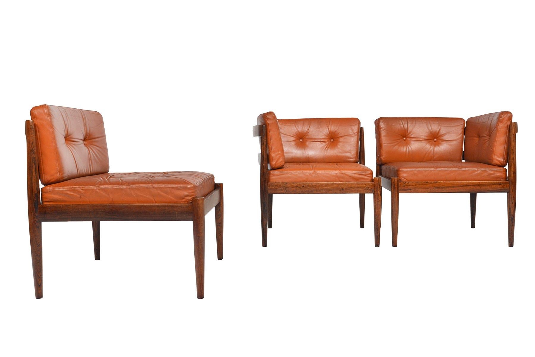 20th Century Kai Kristiansen Three-Piece Universe Sofa Set in Rosewood