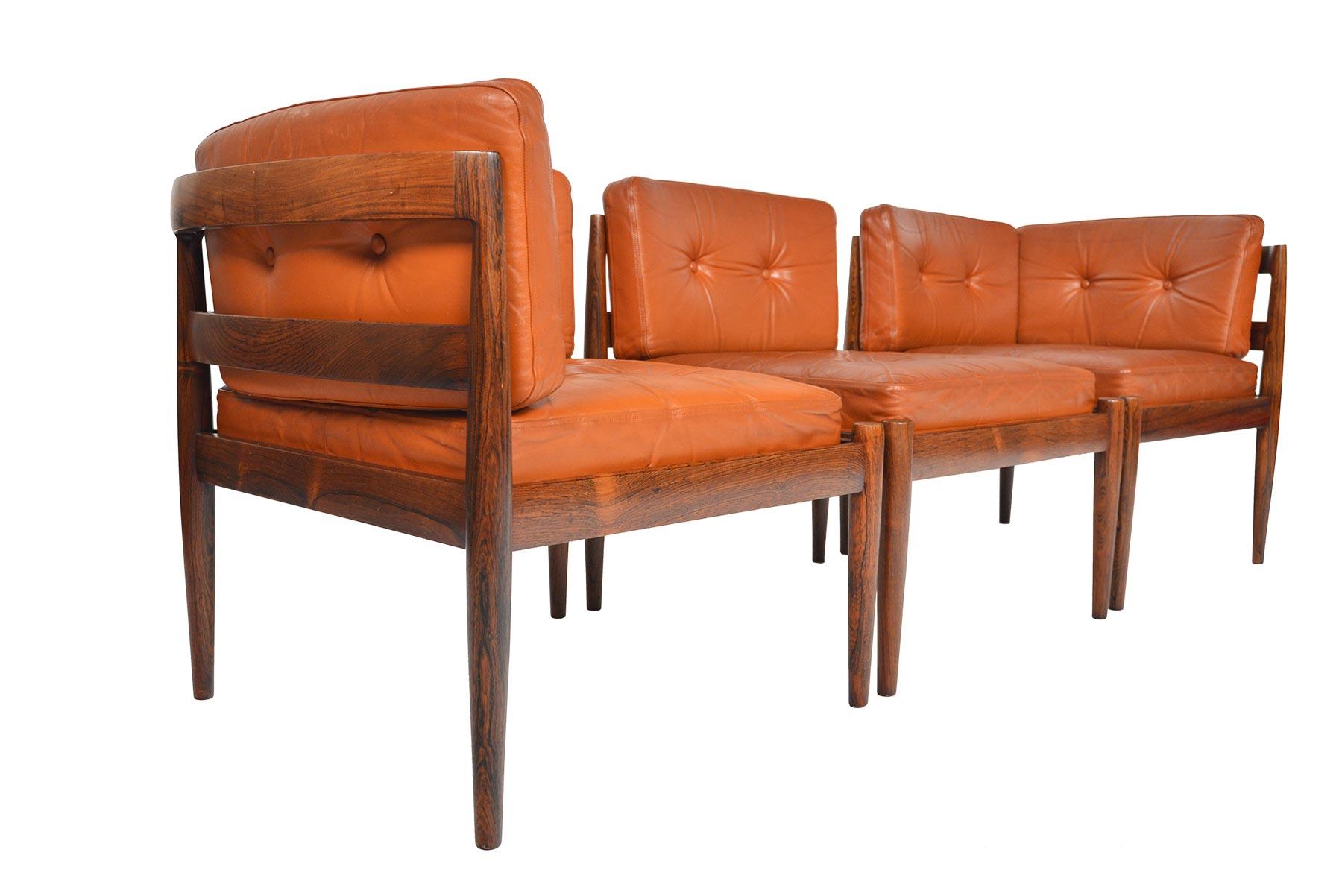 Kai Kristiansen Three-Piece Universe Sofa Set in Rosewood 1