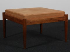 Kai Kristiansen Univers ottoman in full grain aniline leather and rosewood