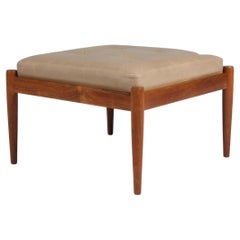 Kai Kristiansen Univers ottoman in leather and rosewood