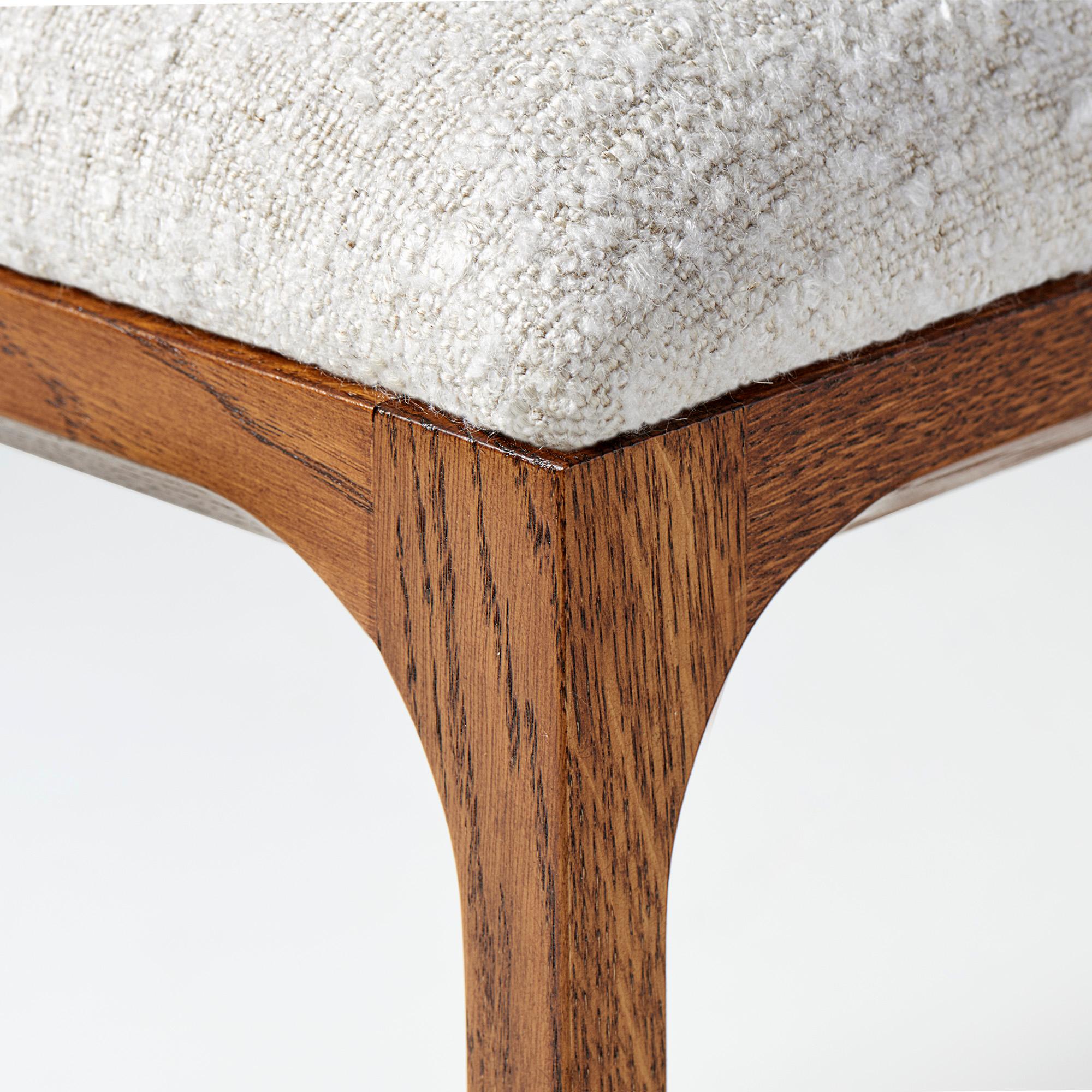 Suédois Banc à coussins Kai Kristiansen en Oak Oak Fumé et tissu en vente