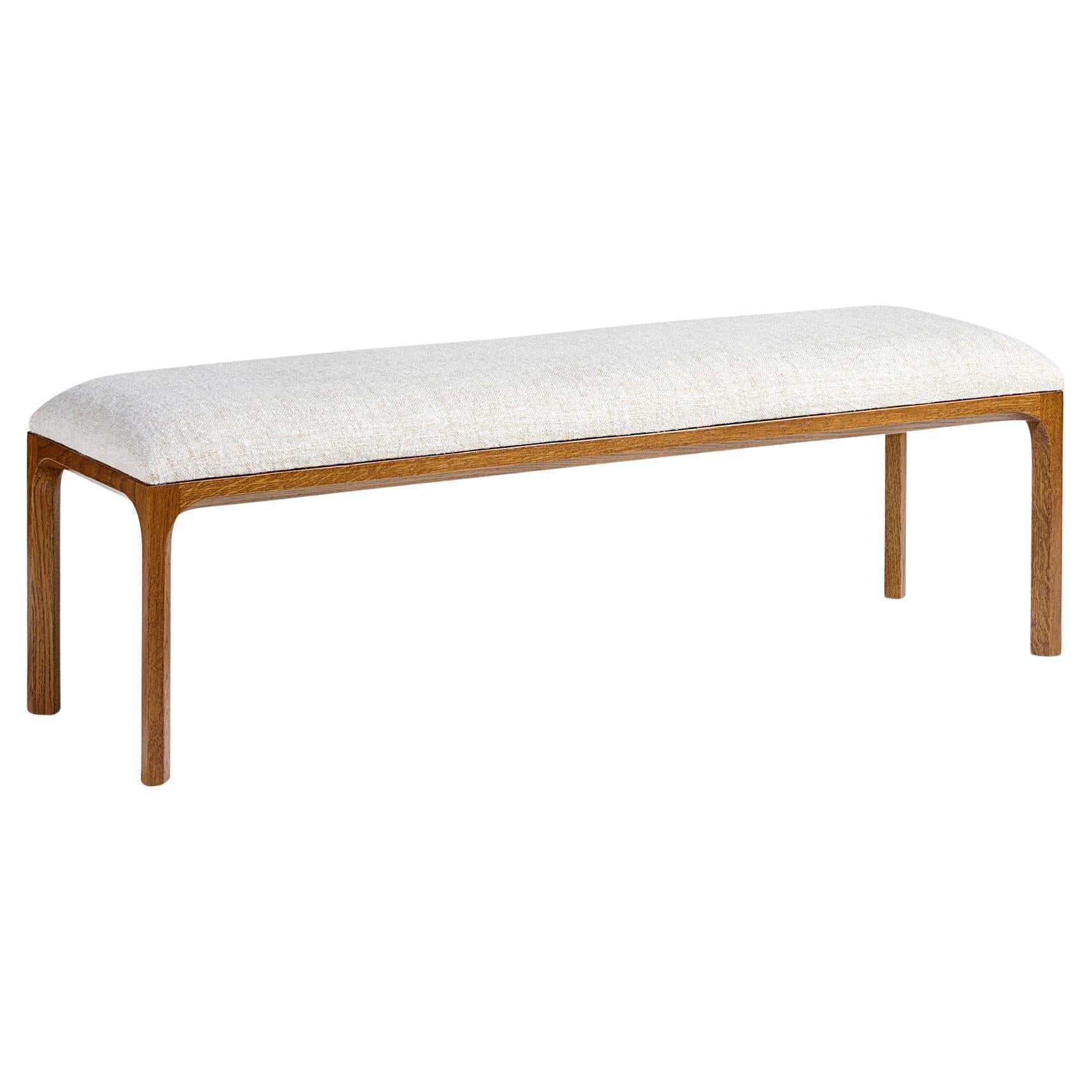 Banc à coussins Kai Kristiansen en Oak Oak Fumé et tissu