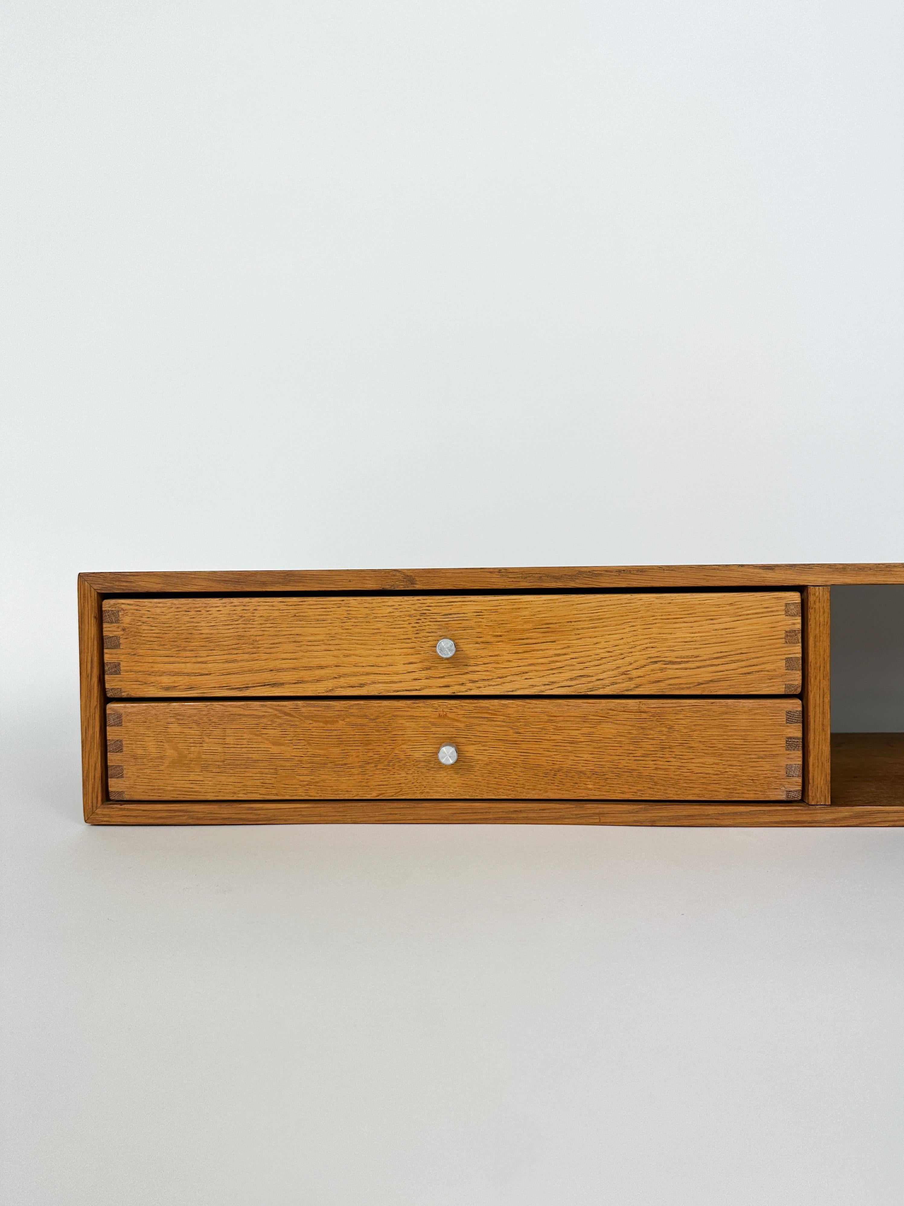 Mid-Century Modern Kai Kristiansen Wall Unit Aksel Kjersgaard Oak Shelf Mode 132 Denmark 1960s