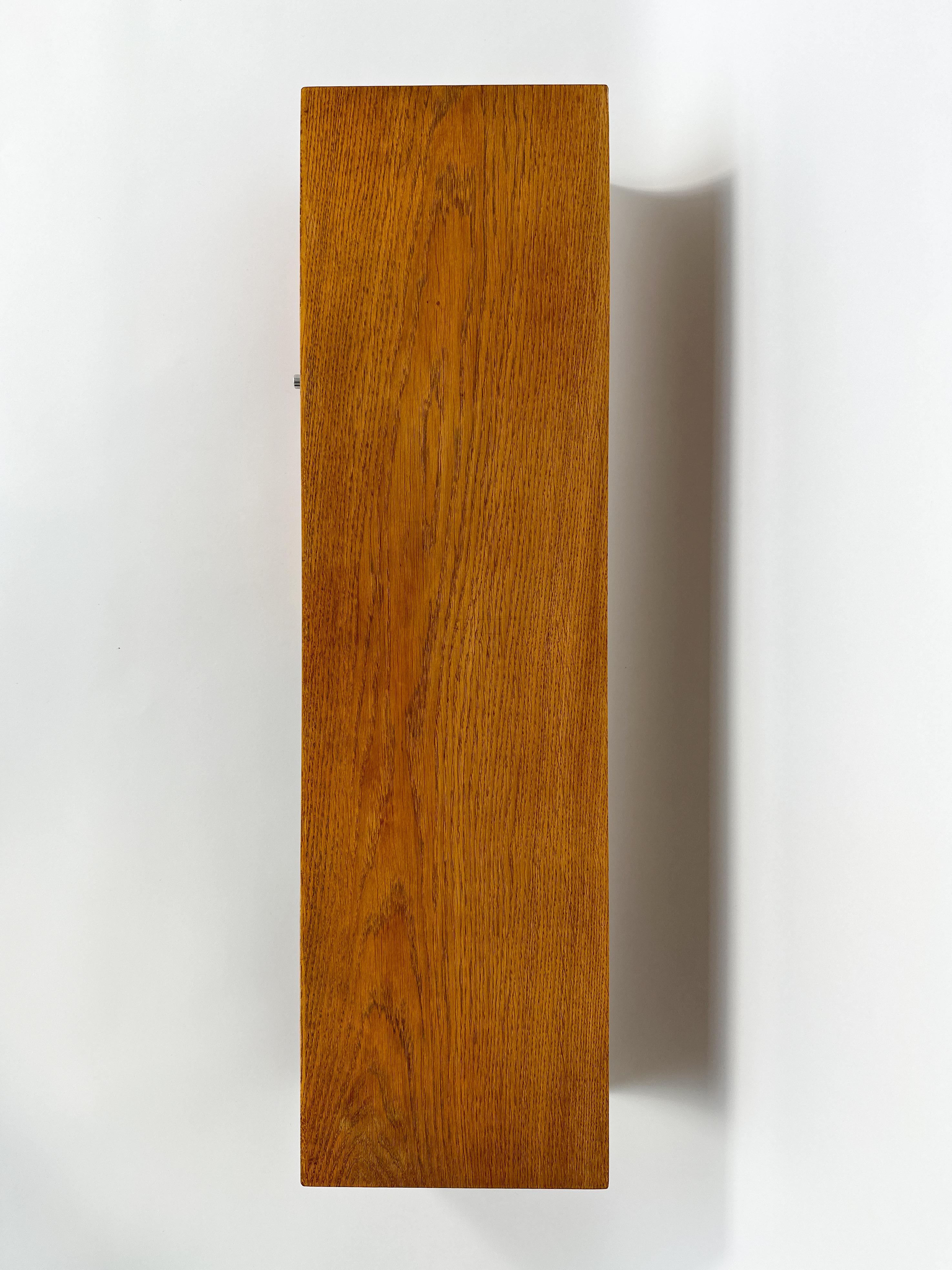 Stainless Steel Kai Kristiansen Wall Unit Aksel Kjersgaard Oak Shelf Mode 132 Denmark 1960s
