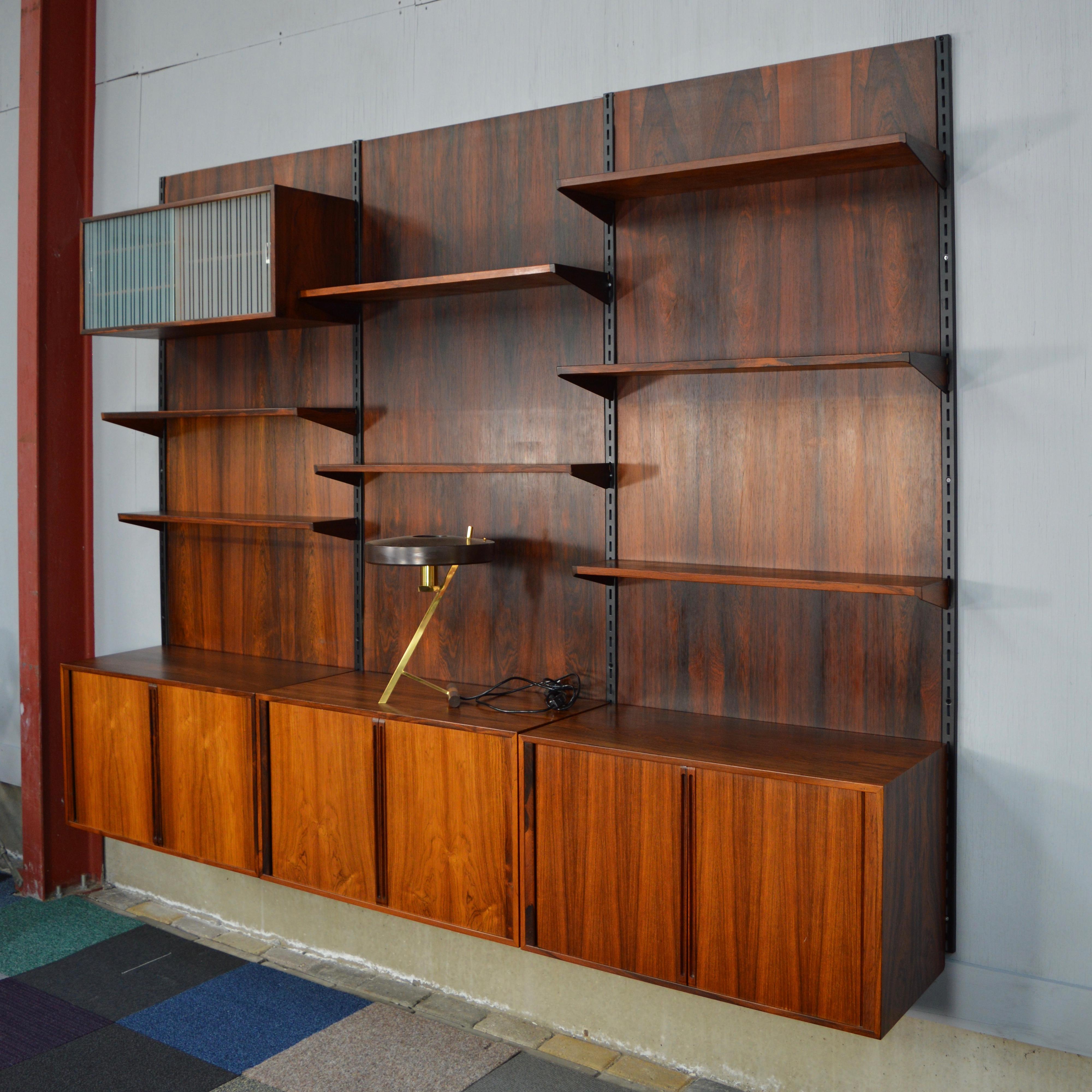 Danish Kai Kristiansen Wall Unit in Brazilian Rosewood, Denmark, 1950s