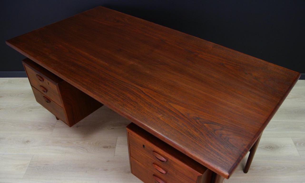 Veneer Kai Kristiansen Writing Desk Teak Vintage Classic