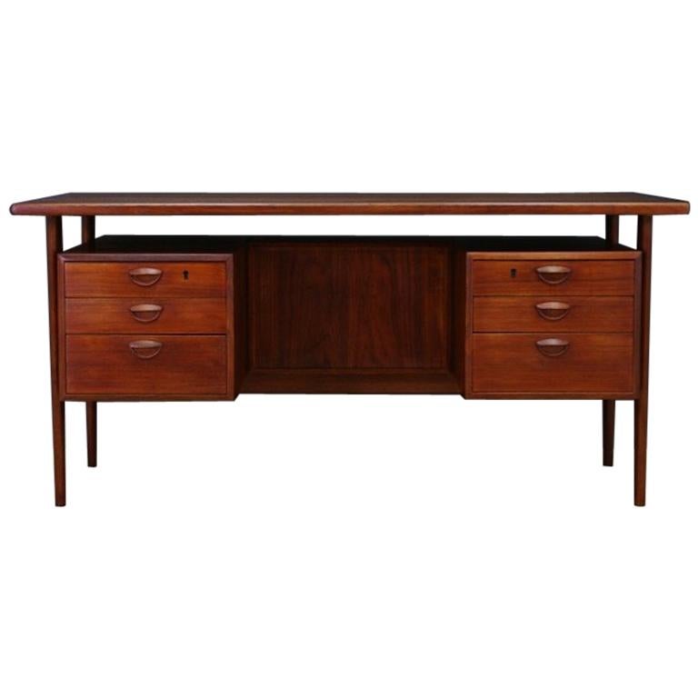 Kai Kristiansen Writing Desk Teak Vintage Classic