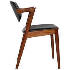 Kai Kristiansens Teak Model 42 Dining Chairs for Andersen, Denmark