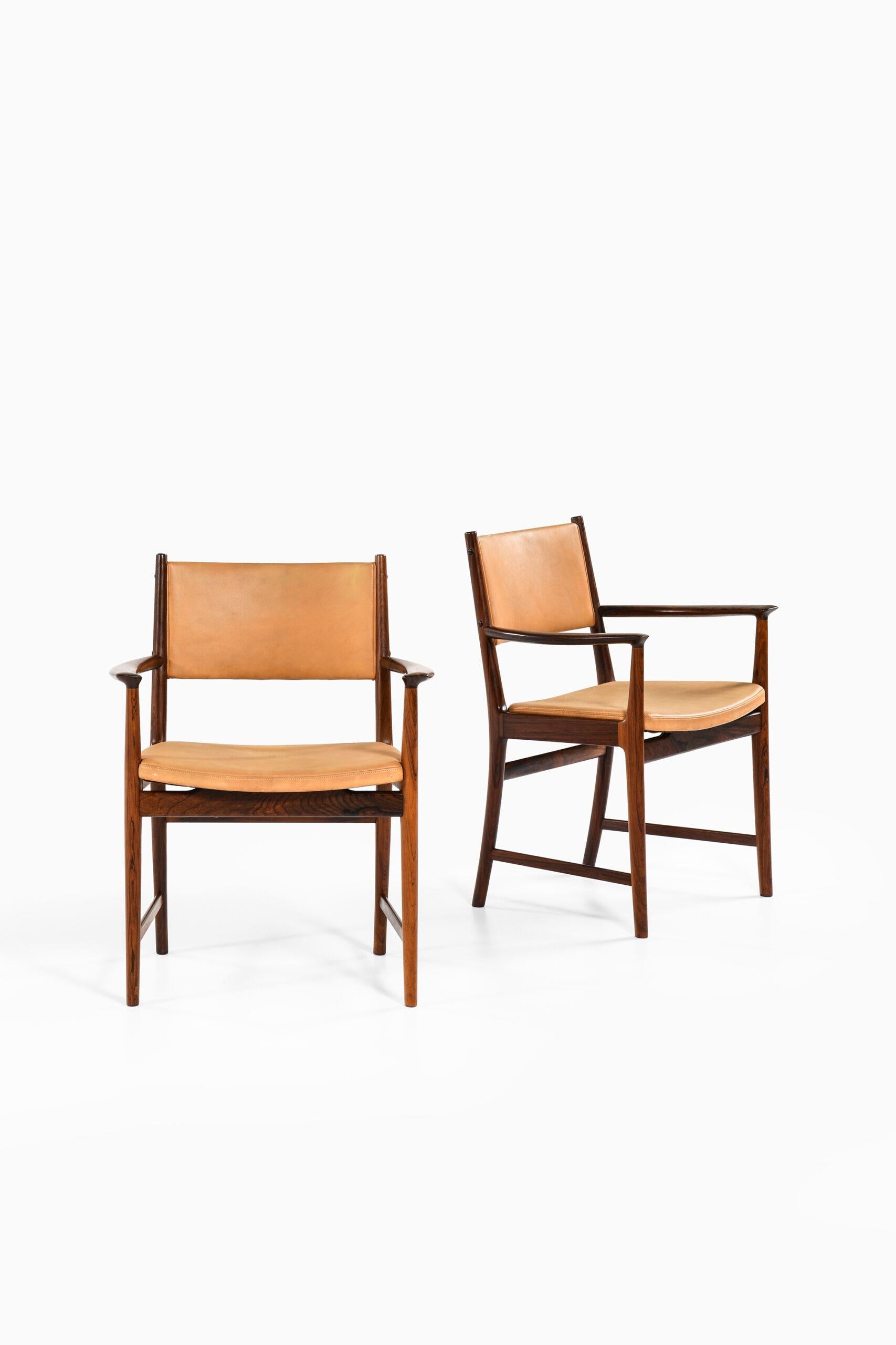 Kai Lyngfeldt Larsen Armchairs by Søren Willadsen Møbelfabrik in Denmark 4